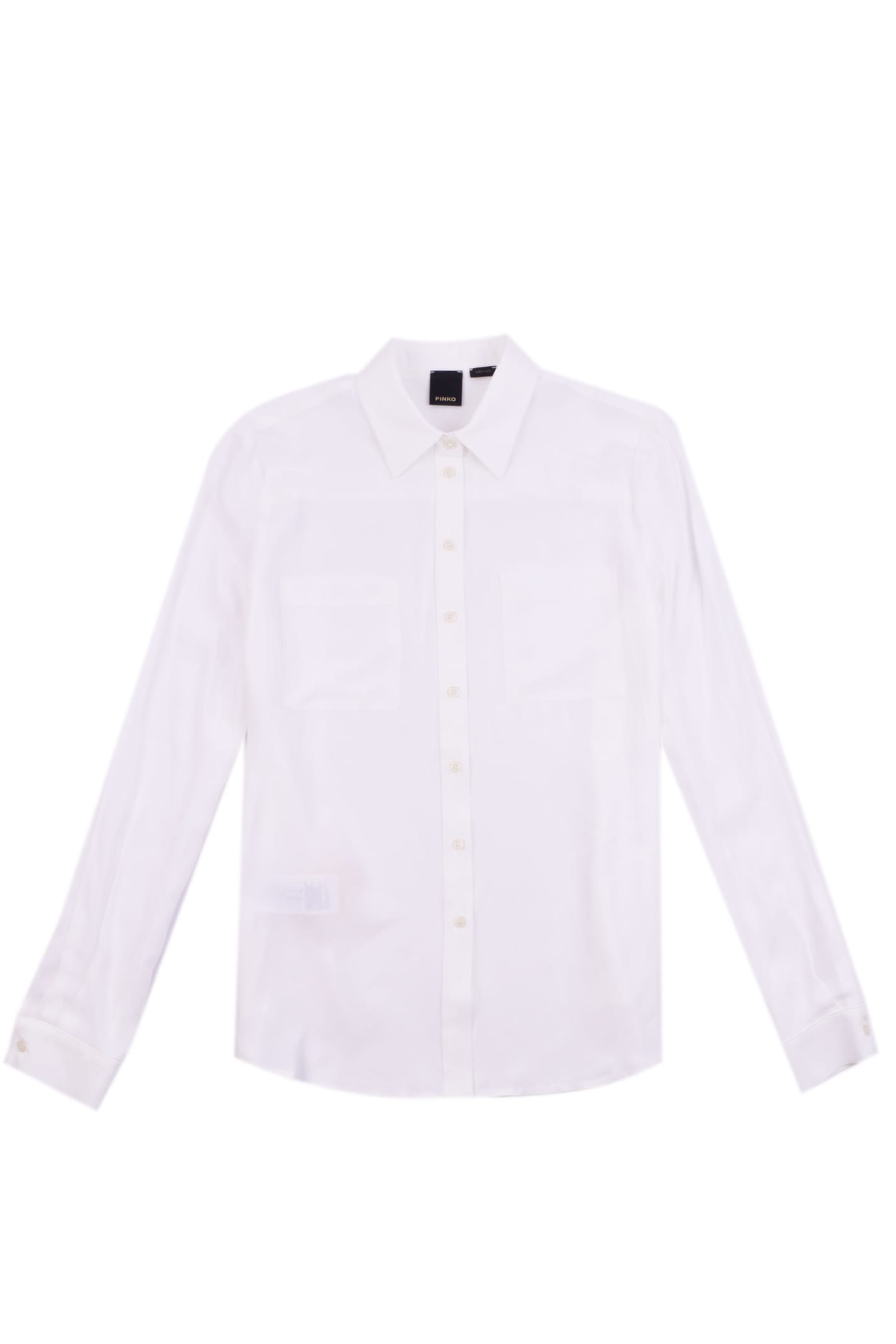 Pinko White Shirt With Pockets