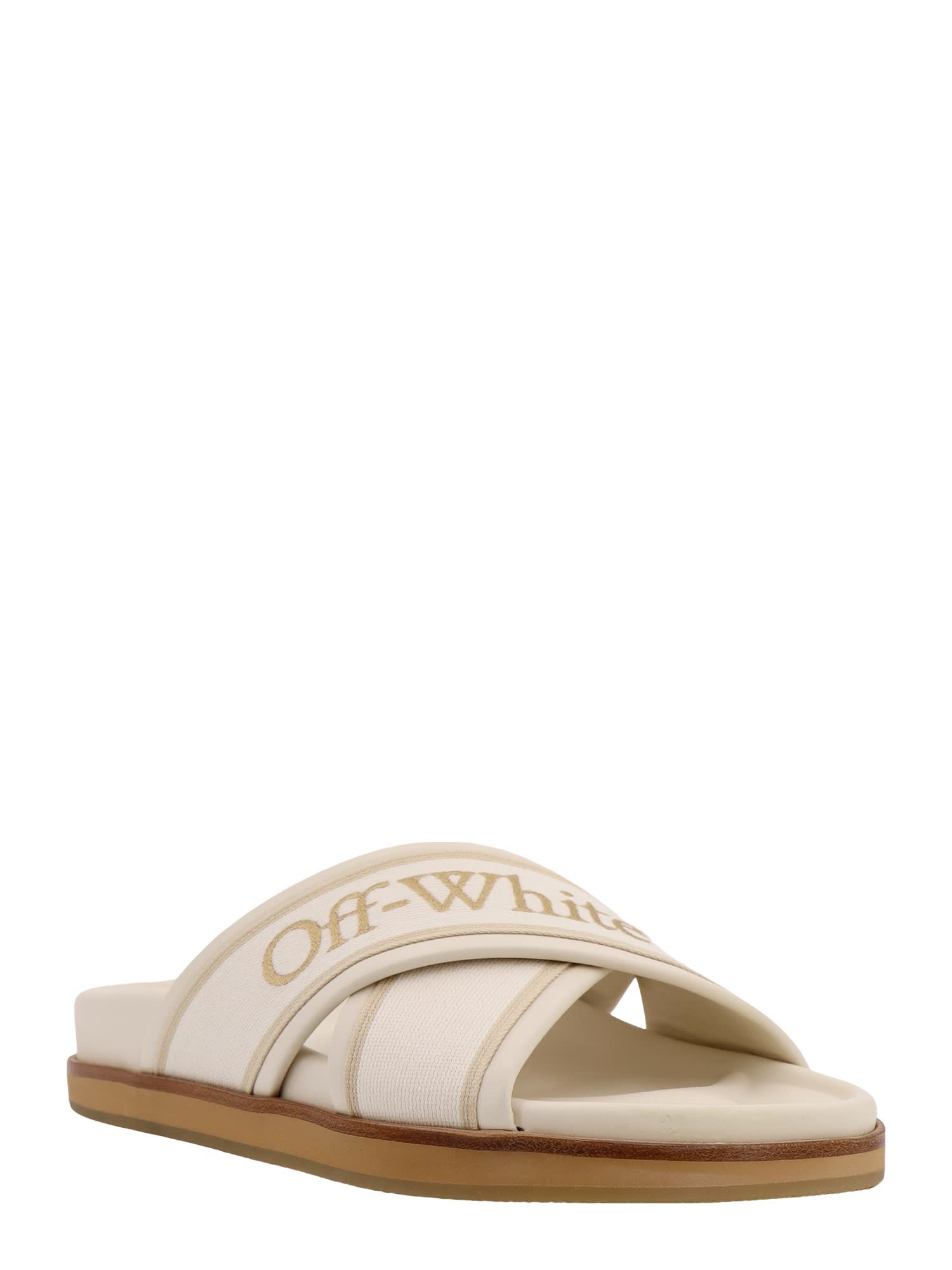 Shop Off-white Sandals In Neutrals