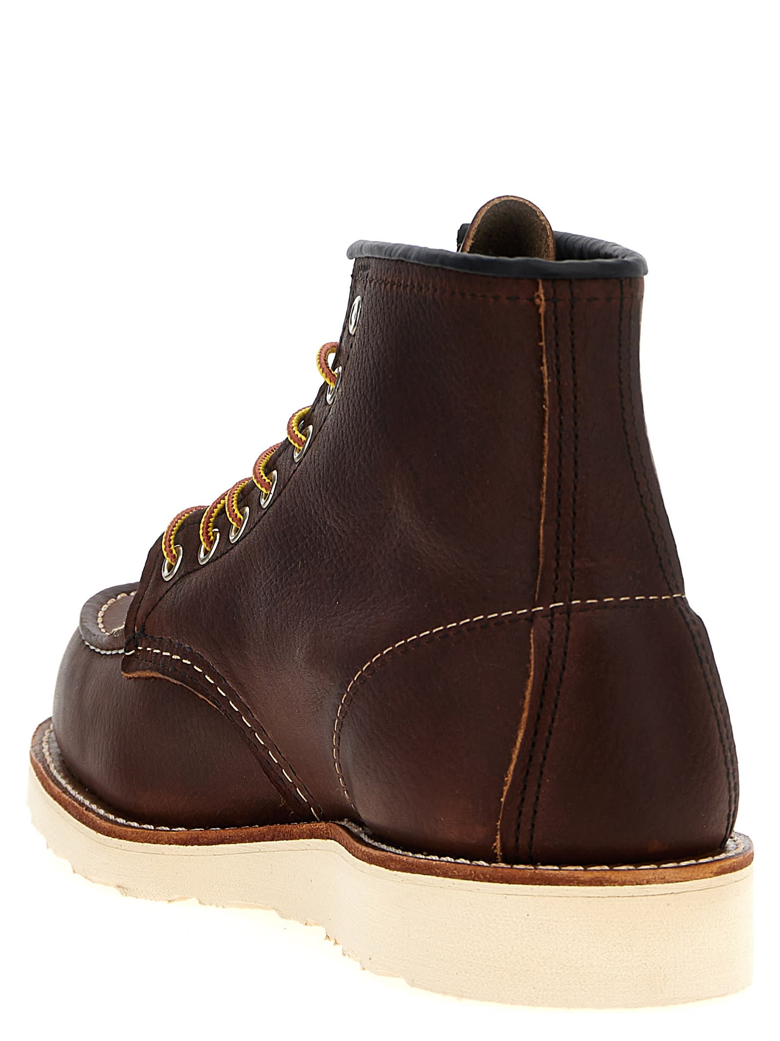 Shop Red Wing Classic Moc Ankle Boots In Brown