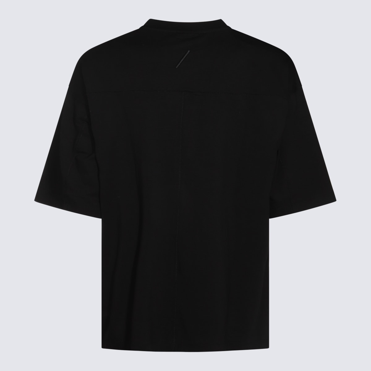 Thom Krom Stretch Cotton Modal Graphic T-shirt In Black