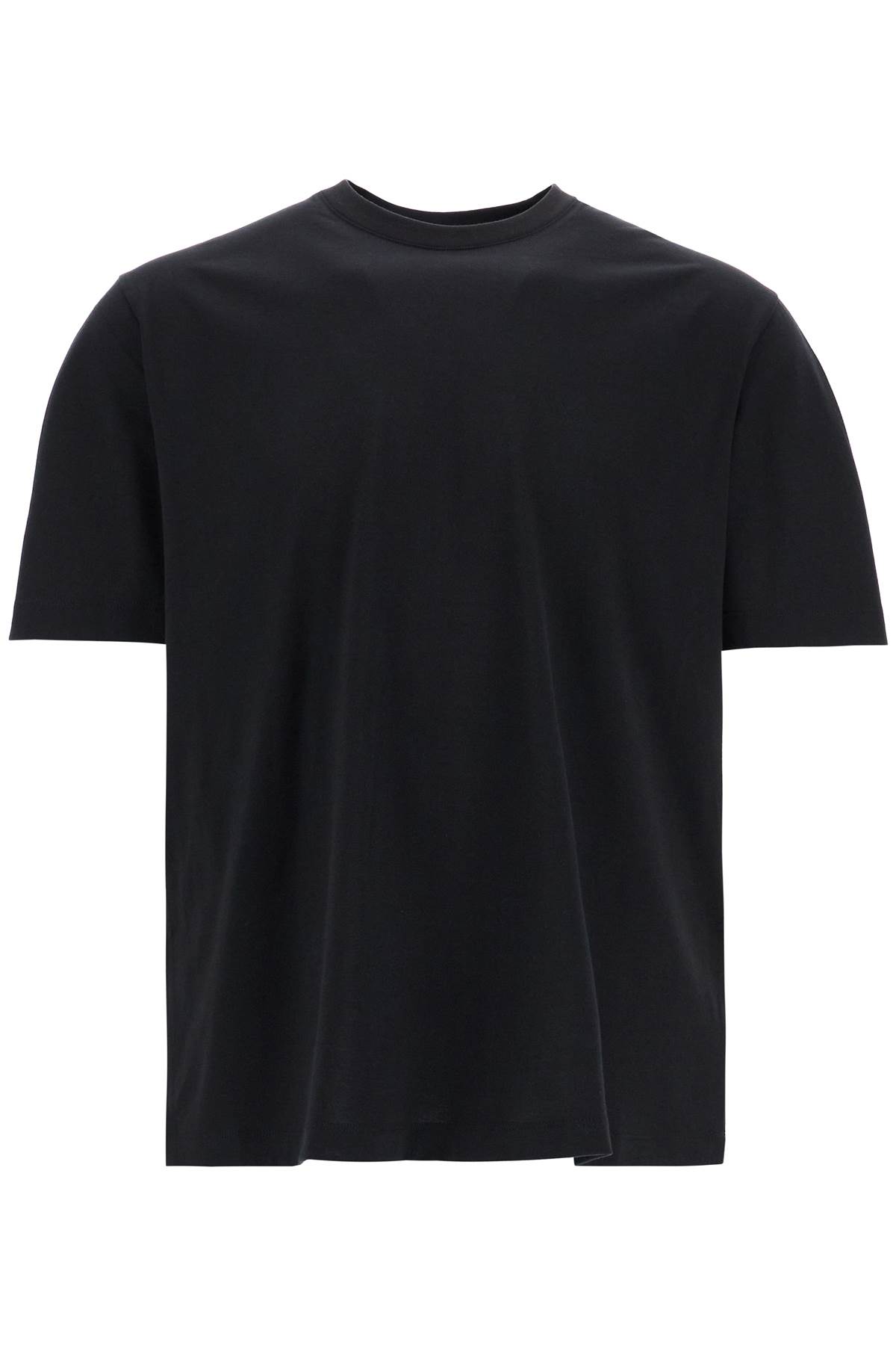 Black Logo Cotton T-shirt