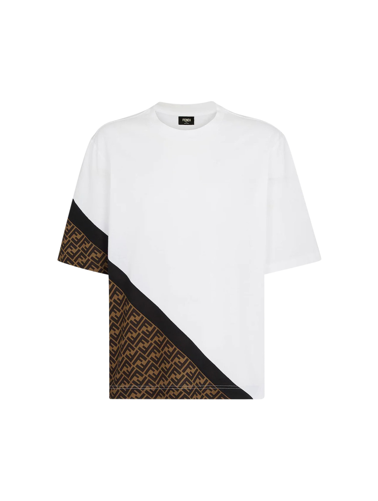 Fendi T-shirt L.j. Diagonal Ff