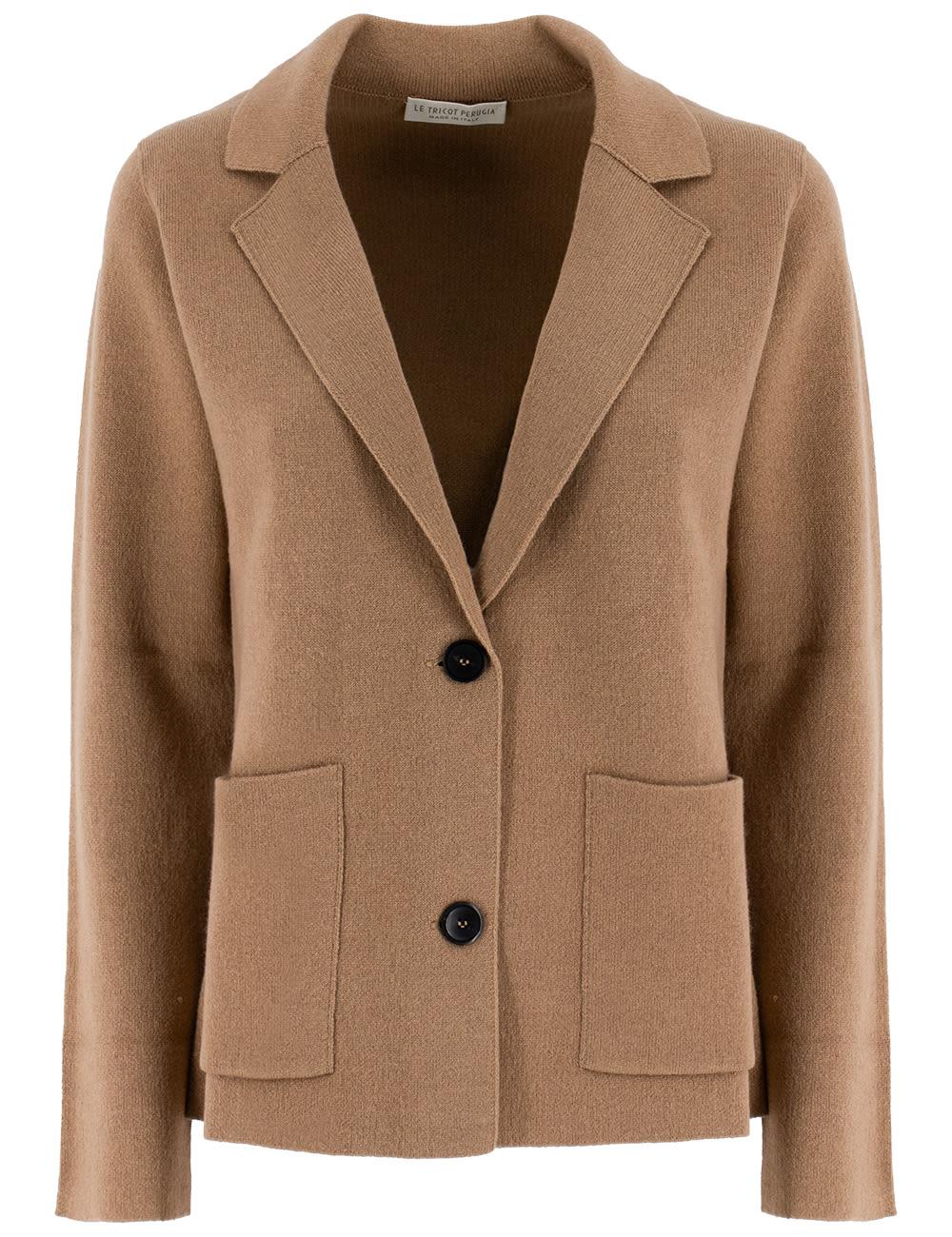 Shop Le Tricot Perugia Jacket In Camel