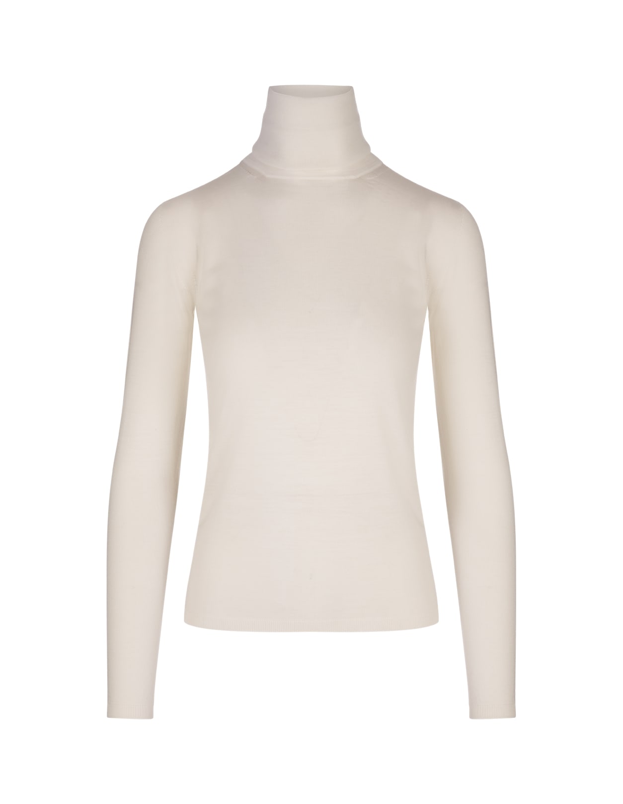 Shop Max Mara White Saluto Turtleneck Sweater