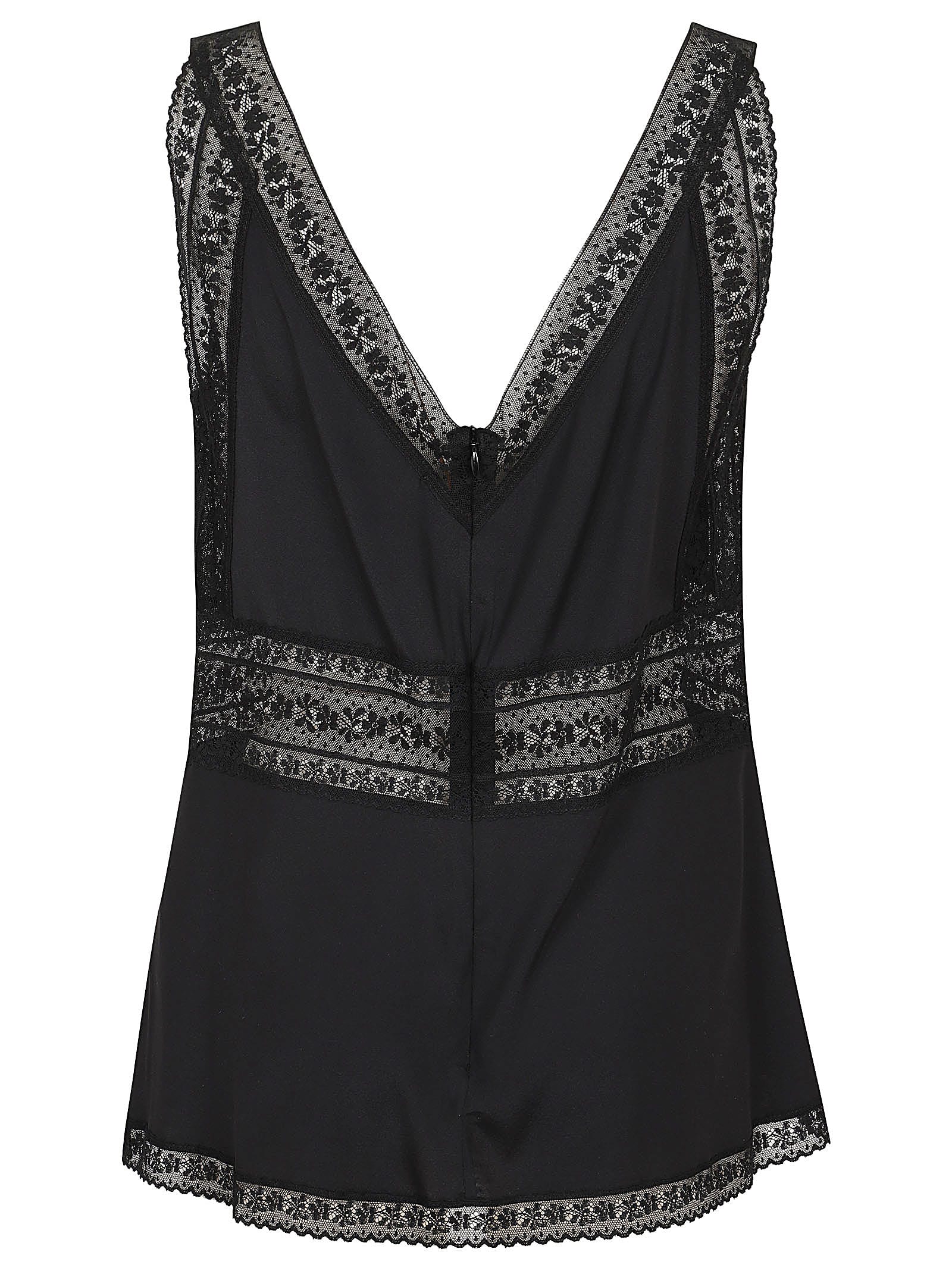Shop P.a.r.o.s.h Embroidered Blouse In Nero