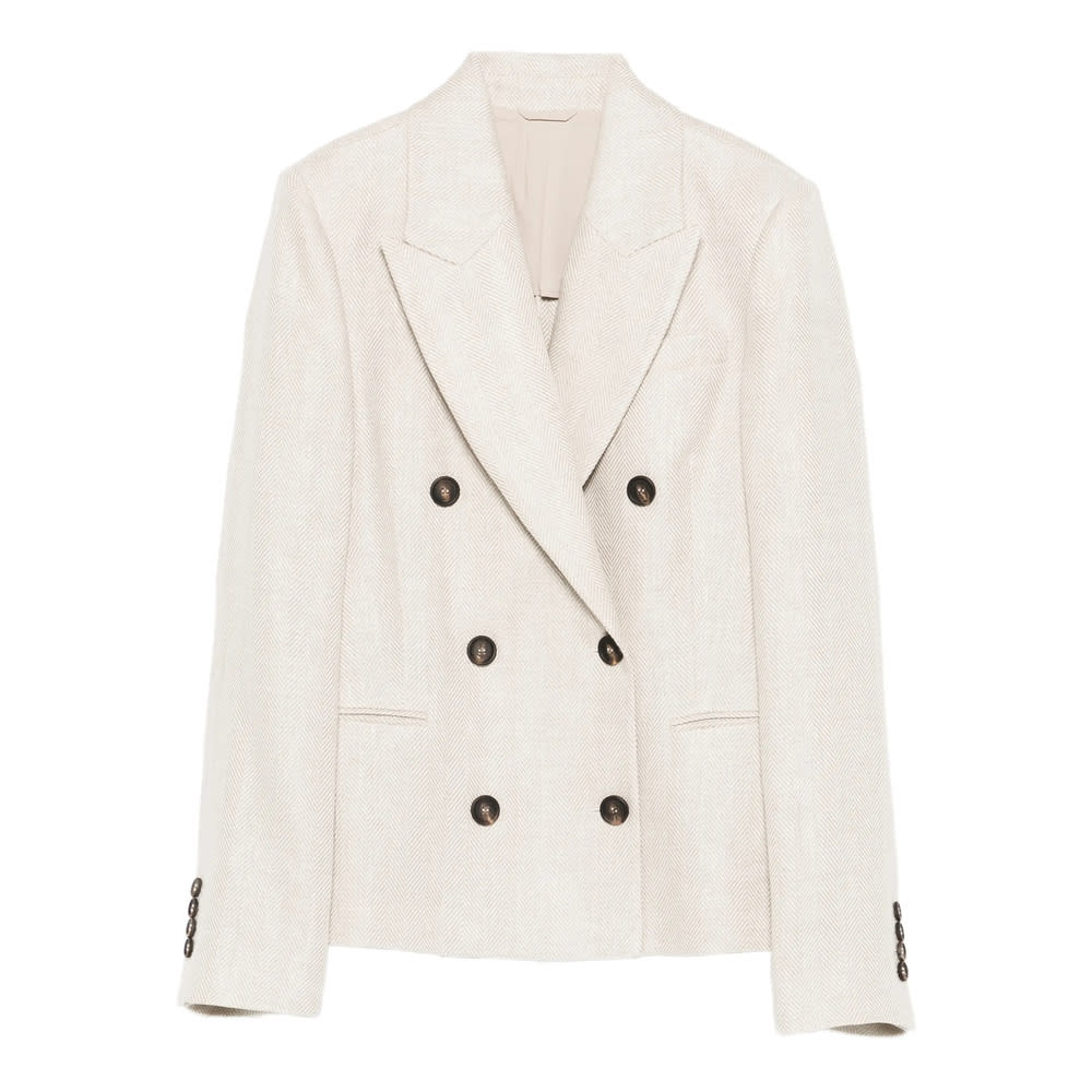 Brunello Cucinelli Jacket In Neutral