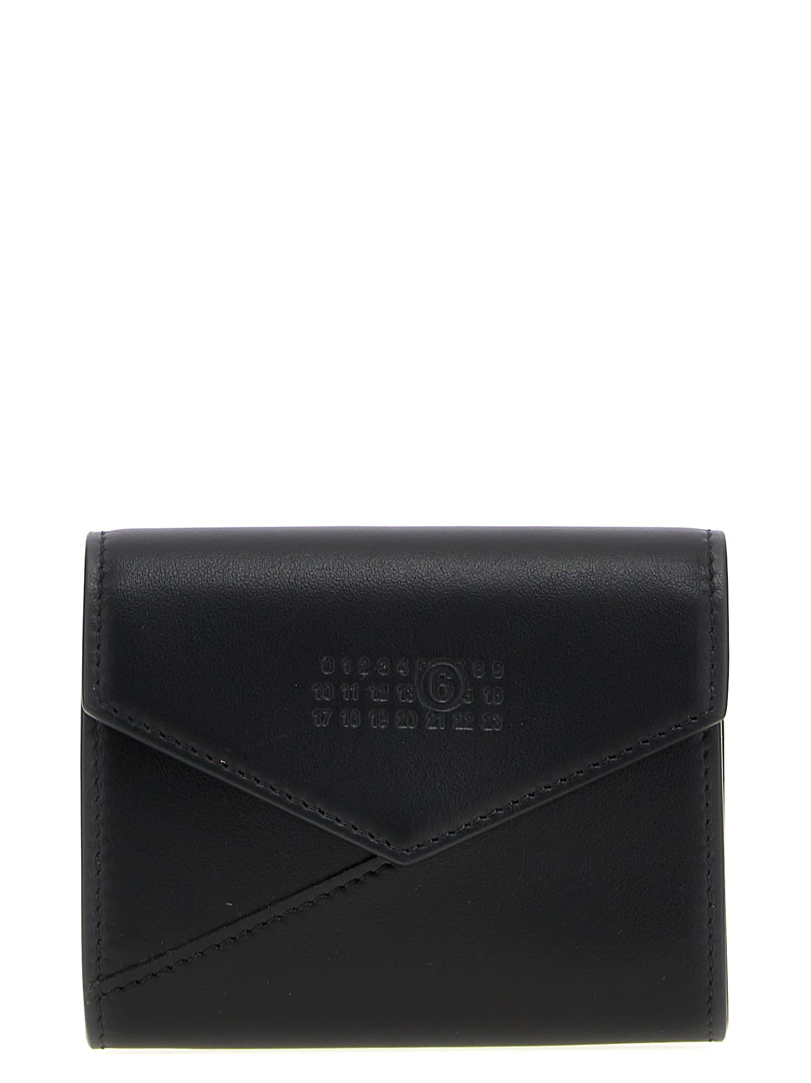 Shop Mm6 Maison Margiela Japanese 6 Flap Wallet In Black