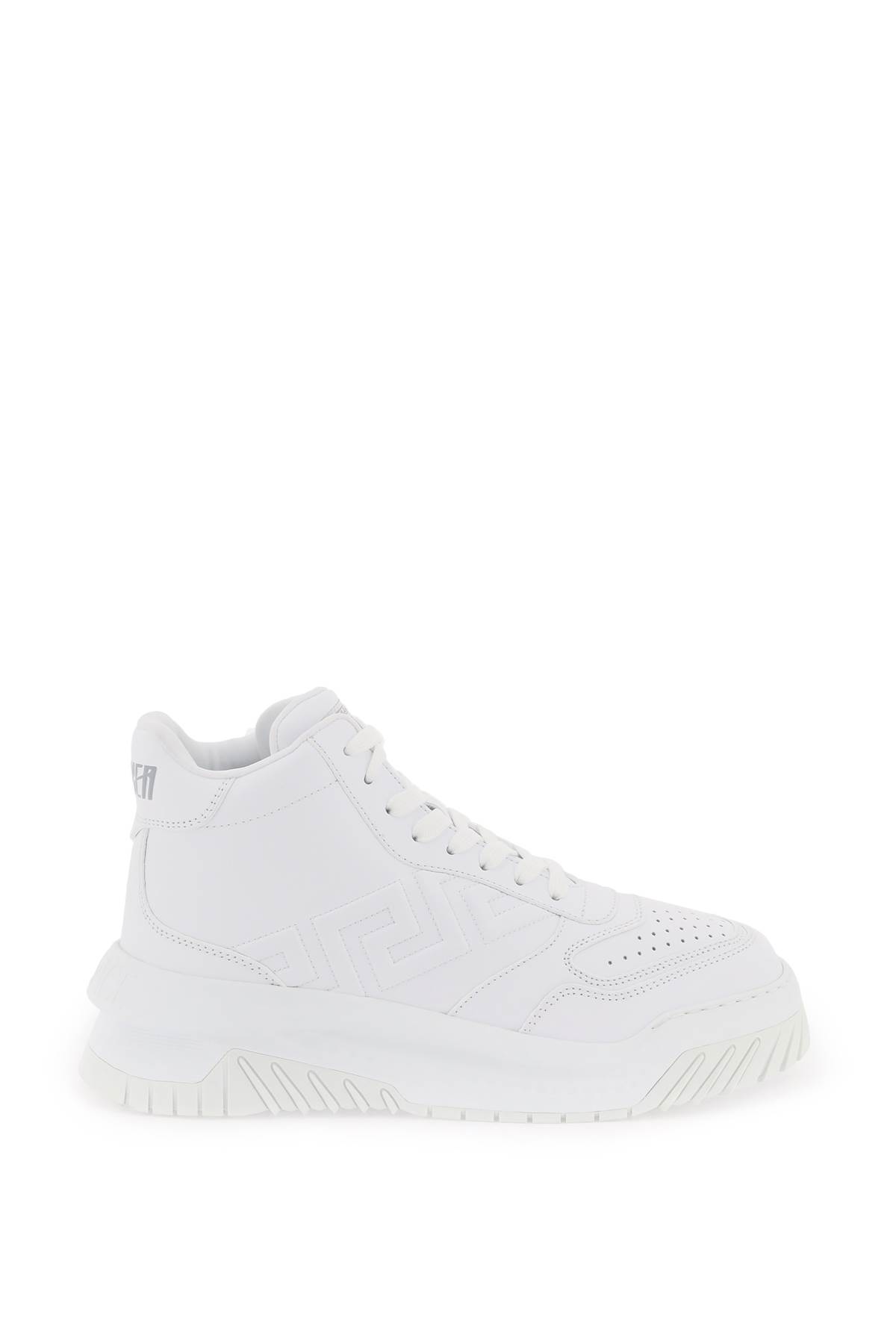 Shop Versace Odissea Sneakers In Optical White (white)