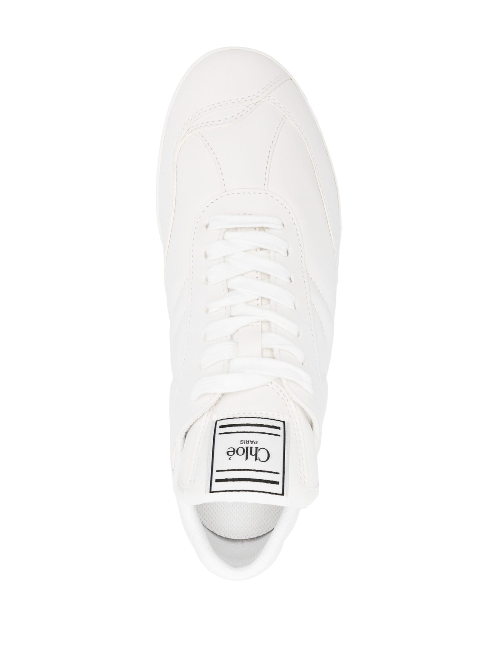 Shop Chloé Kick Sneakers In White