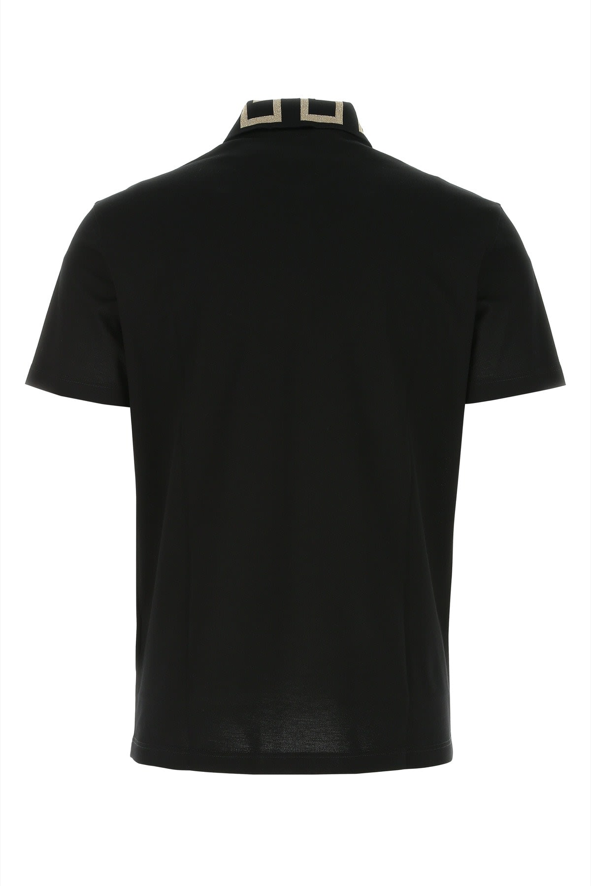 Shop Versace Polo In Black