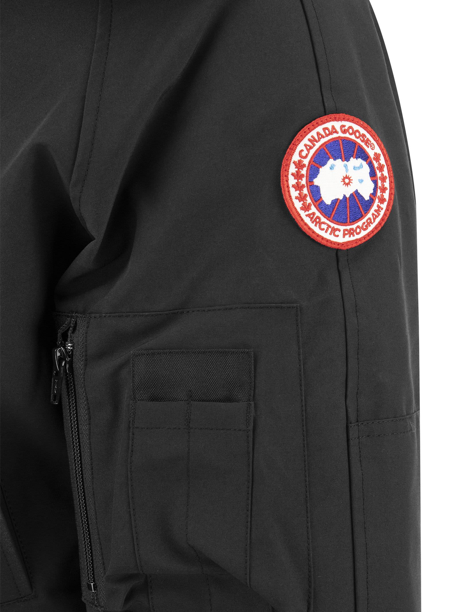 Shop Canada Goose Chilliwack - Hooded Bomber Jacket In Black