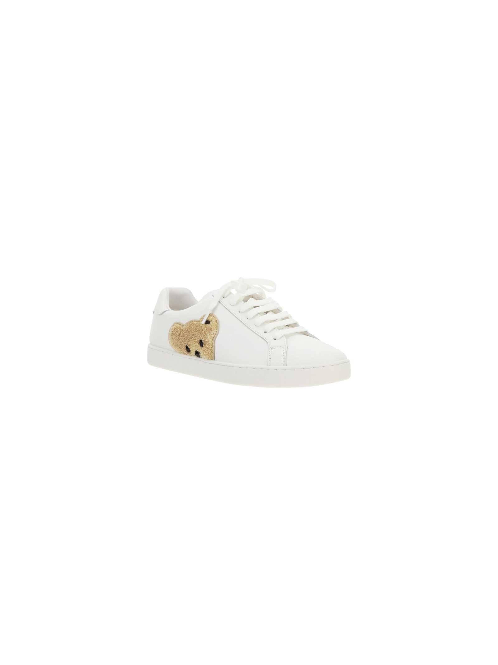 Shop Palm Angels New Teddy Bear Sneakers In White