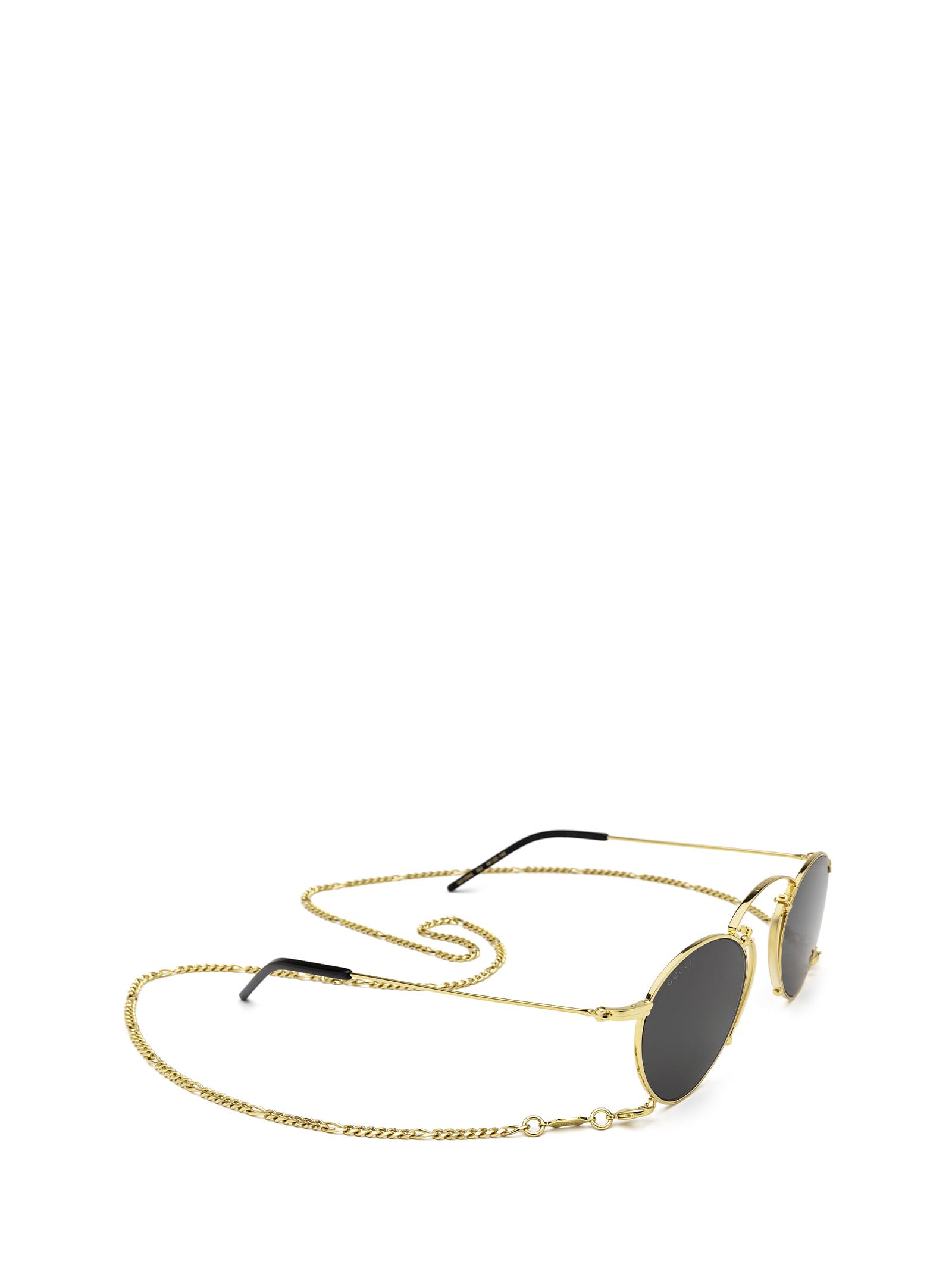 Shop Gucci Gg1034s Gold Sunglasses
