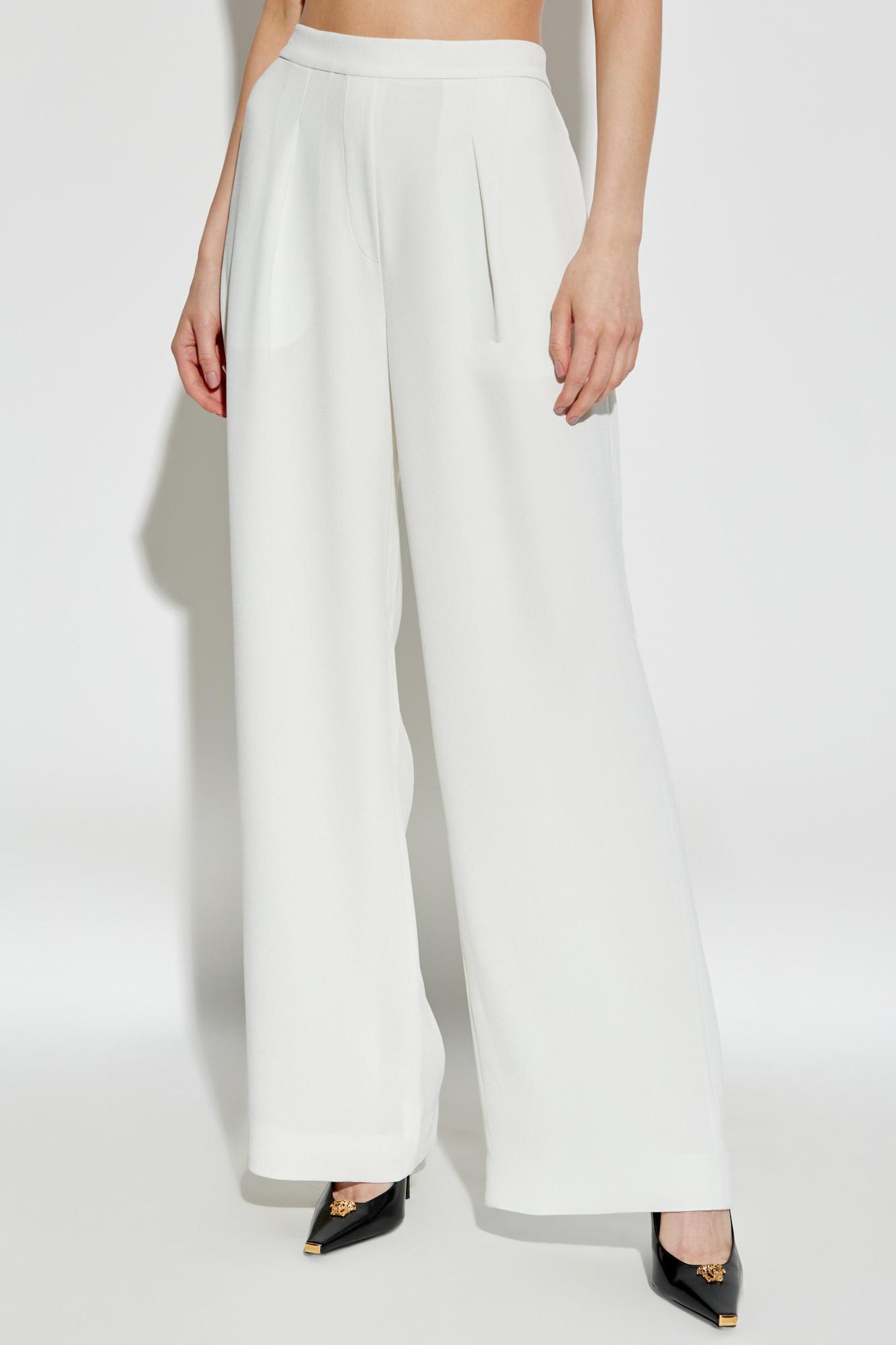 Emporio Armani Straight-leg Pants In White
