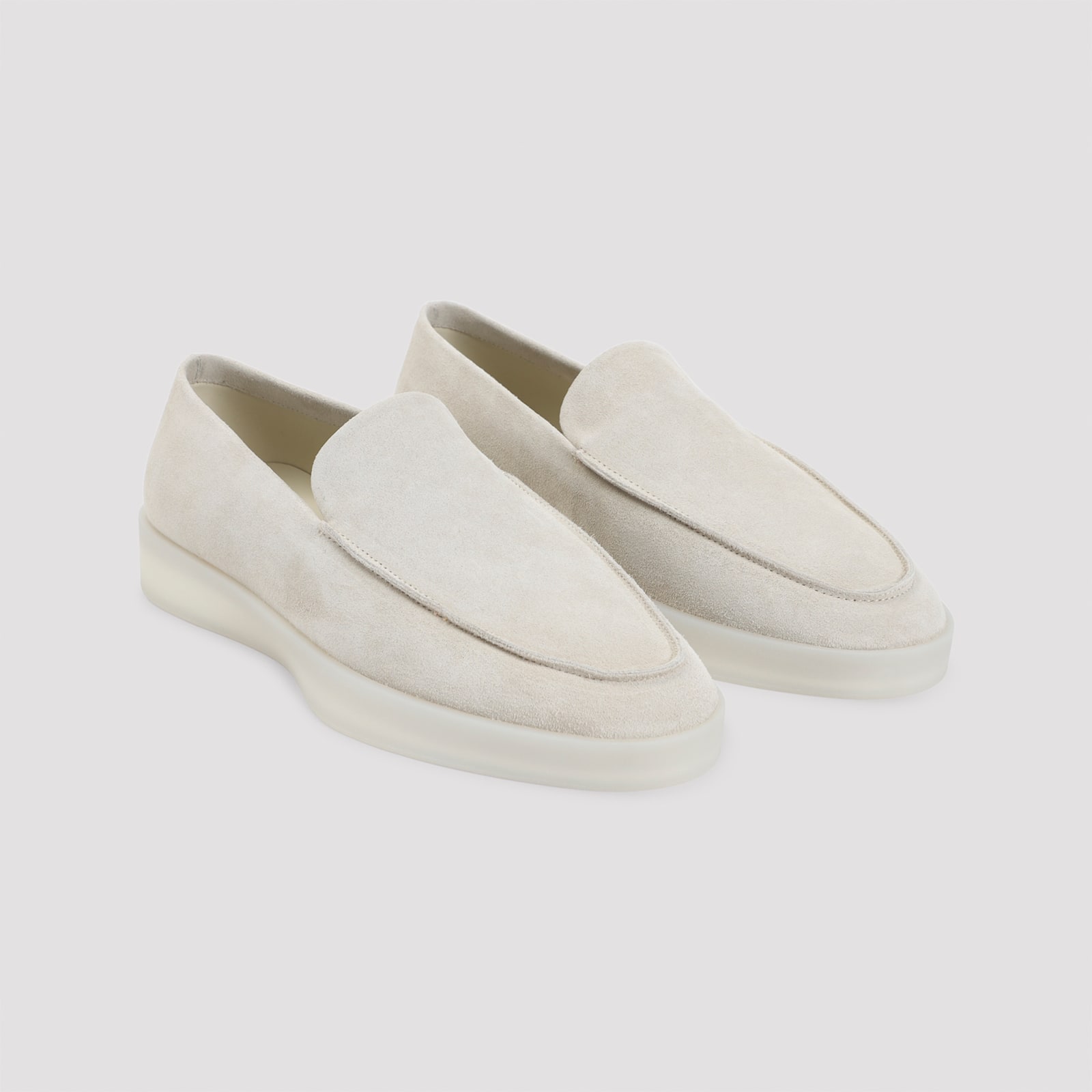Fear Of God Off White Slip On Loafers In Neutral