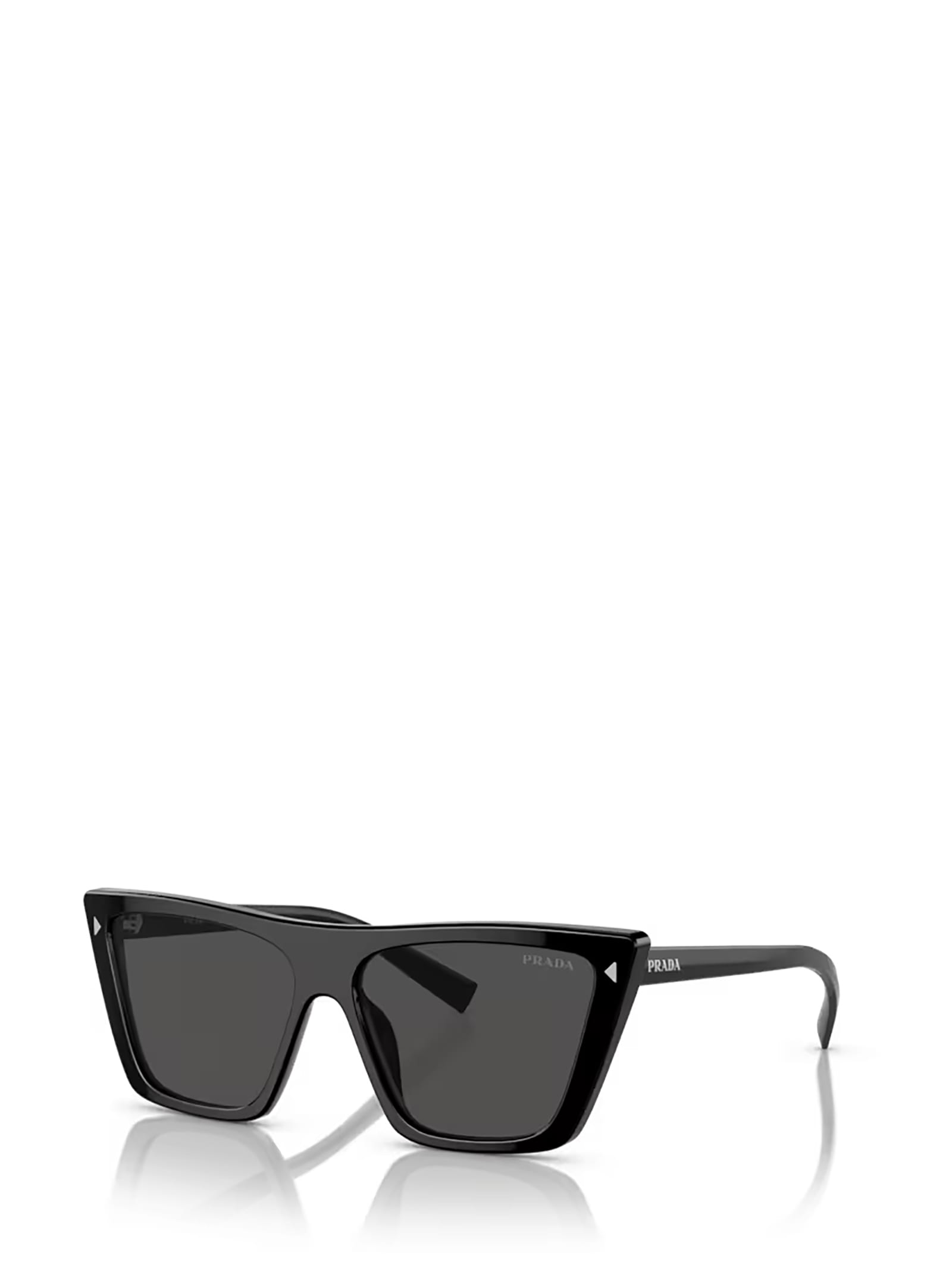 Shop Prada Pr 21zs Black Sunglasses