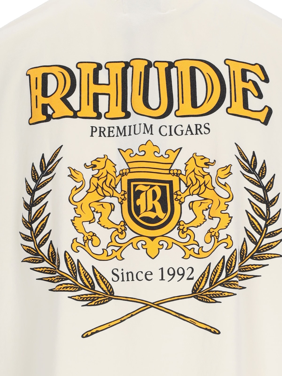 Shop Rhude Cresta Cigar T-shirt In White
