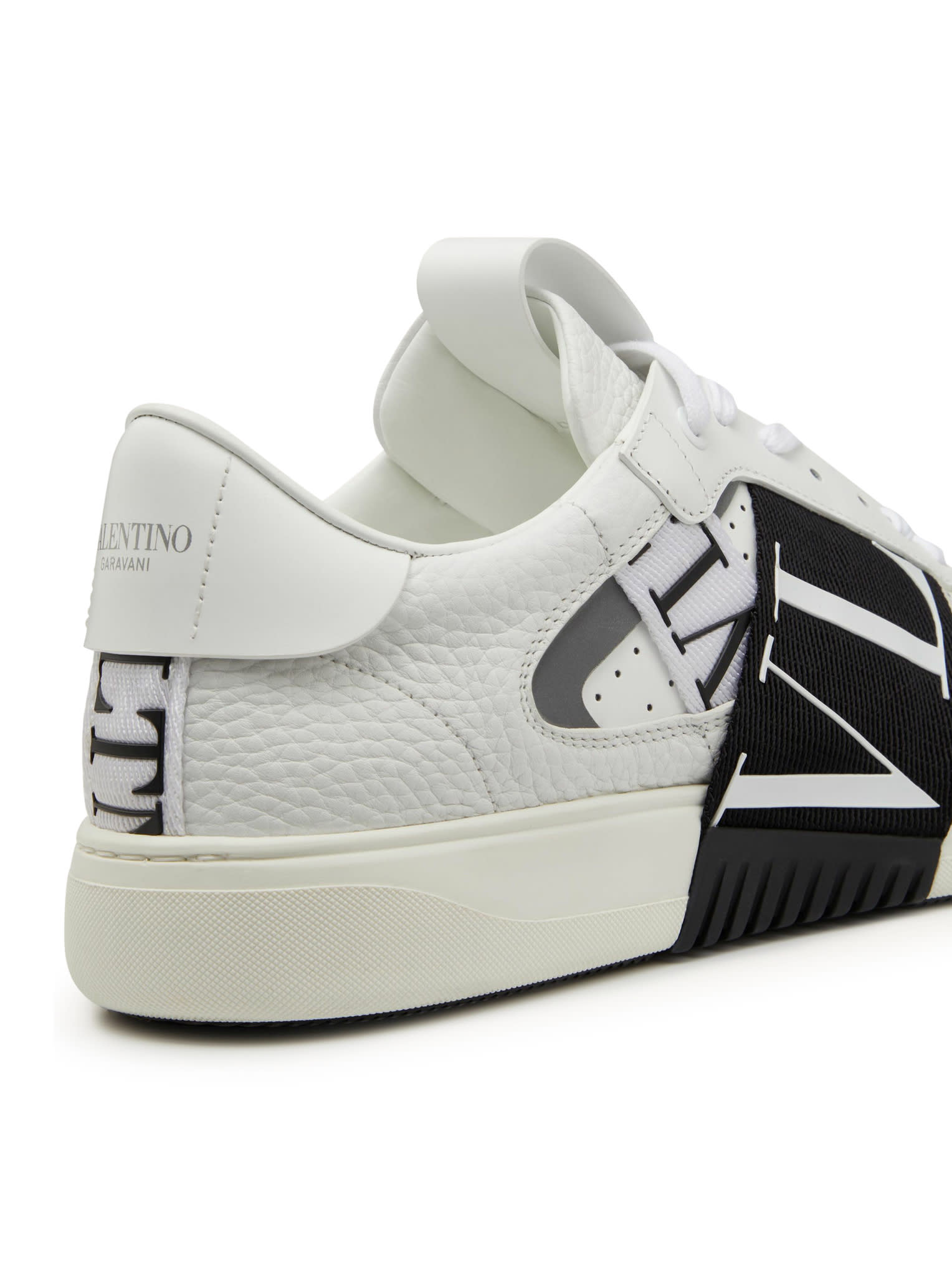 Shop Valentino Sneakers Vl7n Vitello St.alce/vltn/vitello/crosta/rs In P White Black Ice