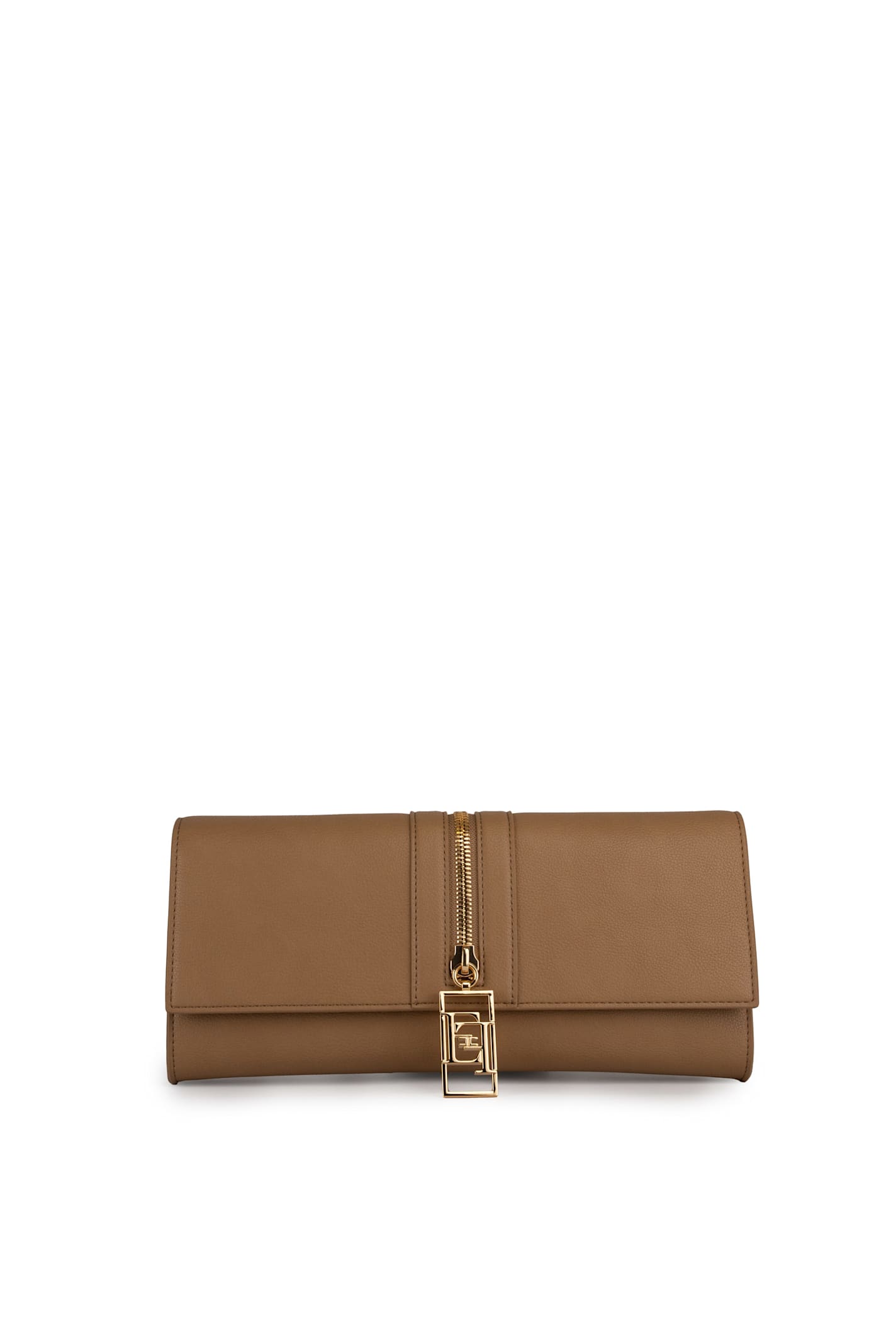 Baguette Bag With Leather Effect Zip