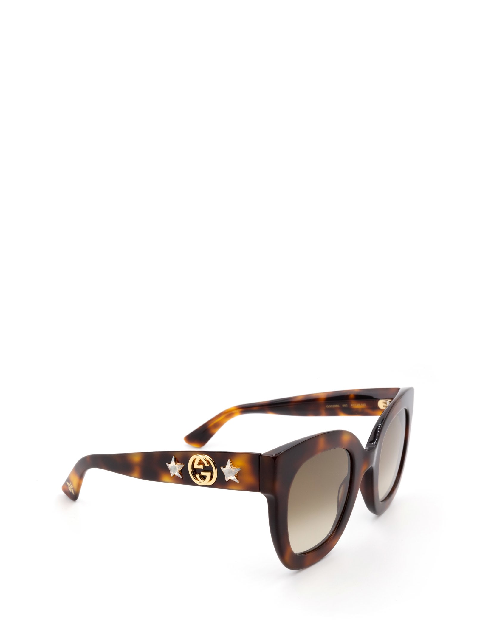 Shop Gucci Gg0208s Havana Sunglasses