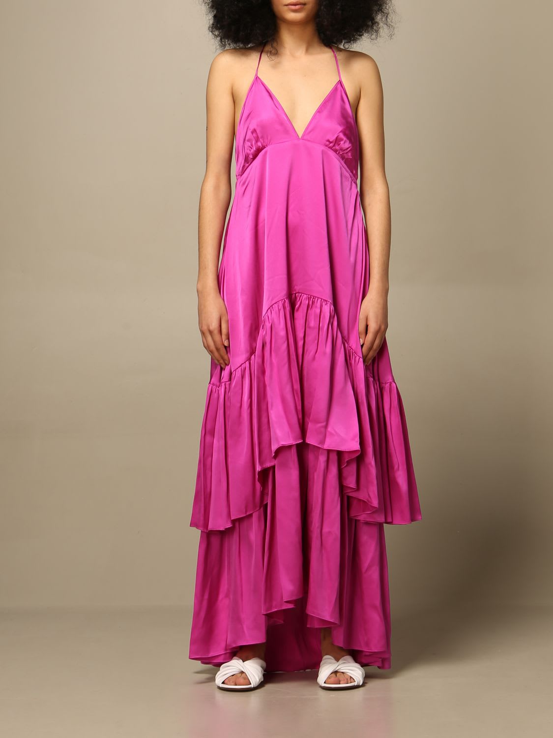 Lautre Chose Dress Lautre Chose Long Dress In Silk