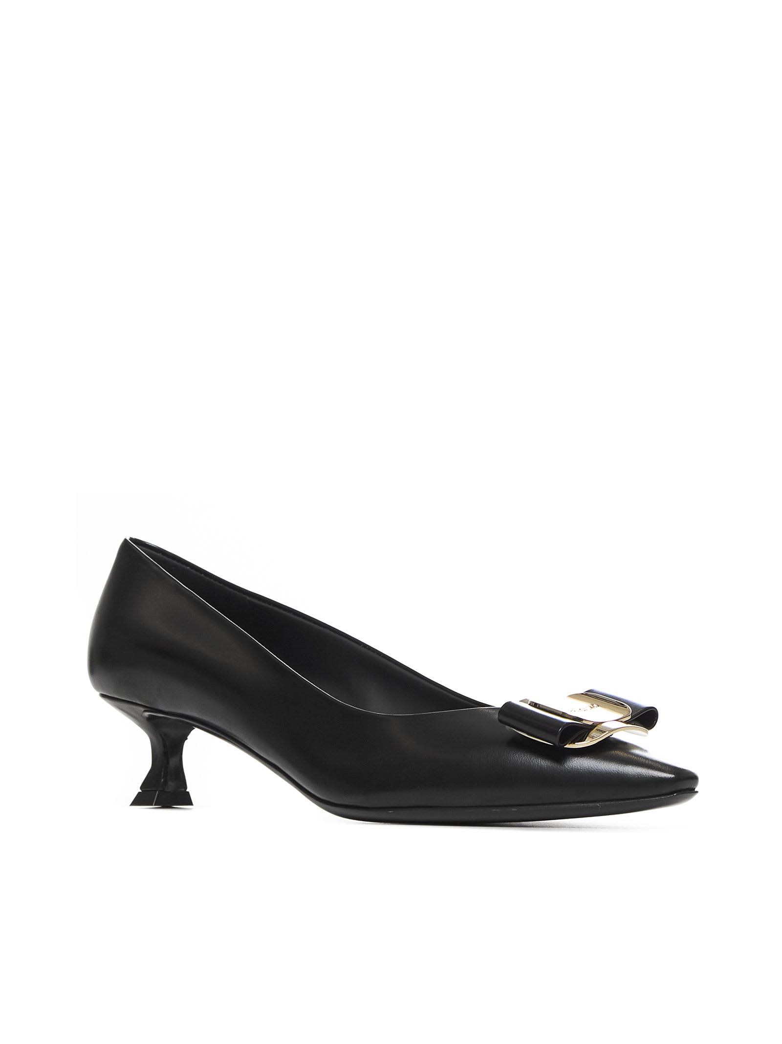 Shop Ferragamo High-heeled Shoe In Nero || Nero || Nero