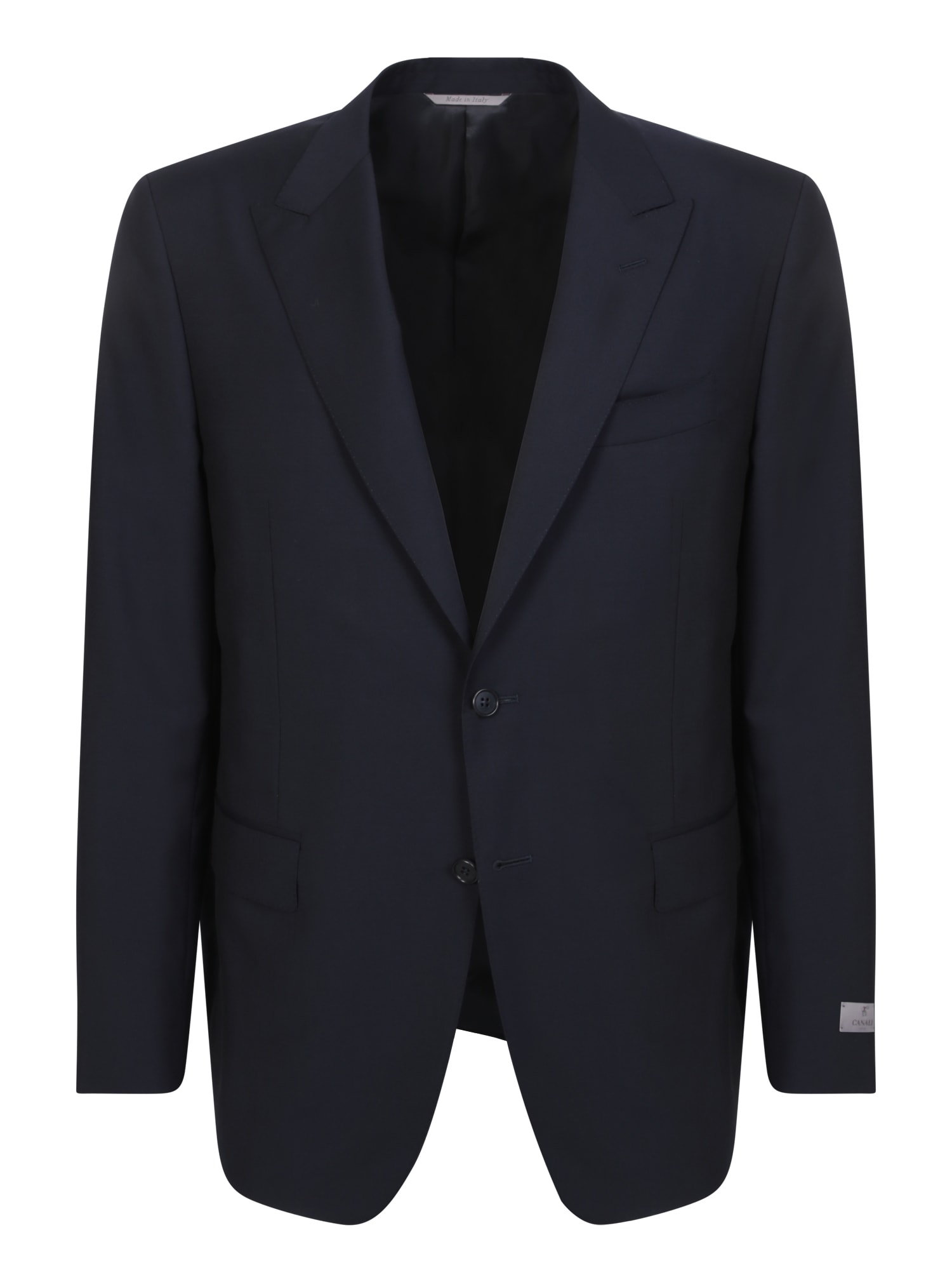 Shop Canali Single-breasted Blue Smoking