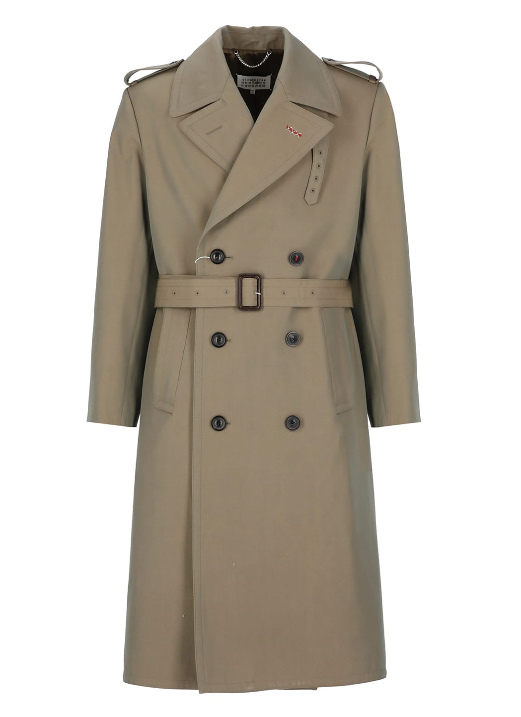 MAISON MARGIELA WOOL DOUBLE-BREASTED TRENCH