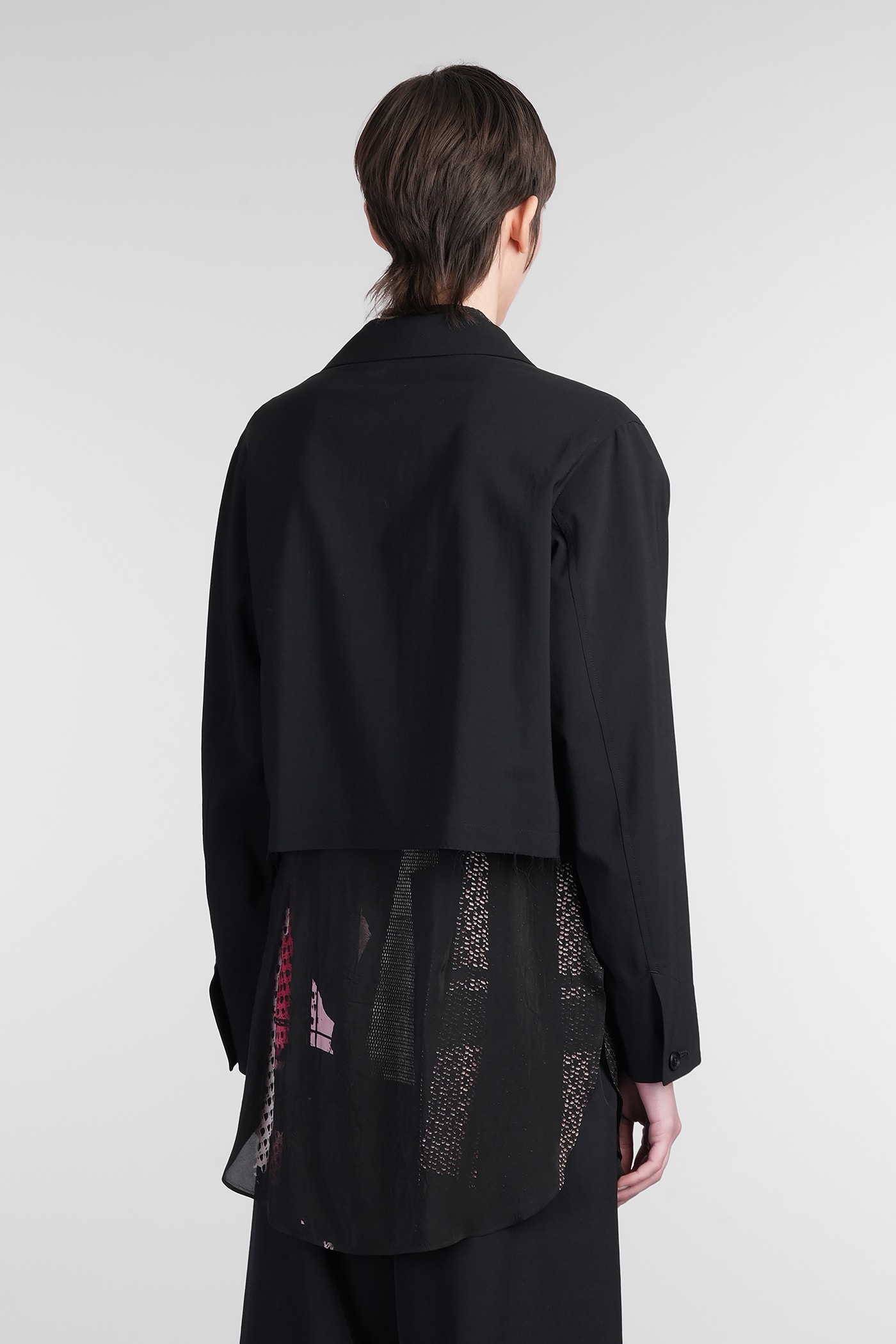 Yohji Yamamoto Blazer In Black Wool In Black
