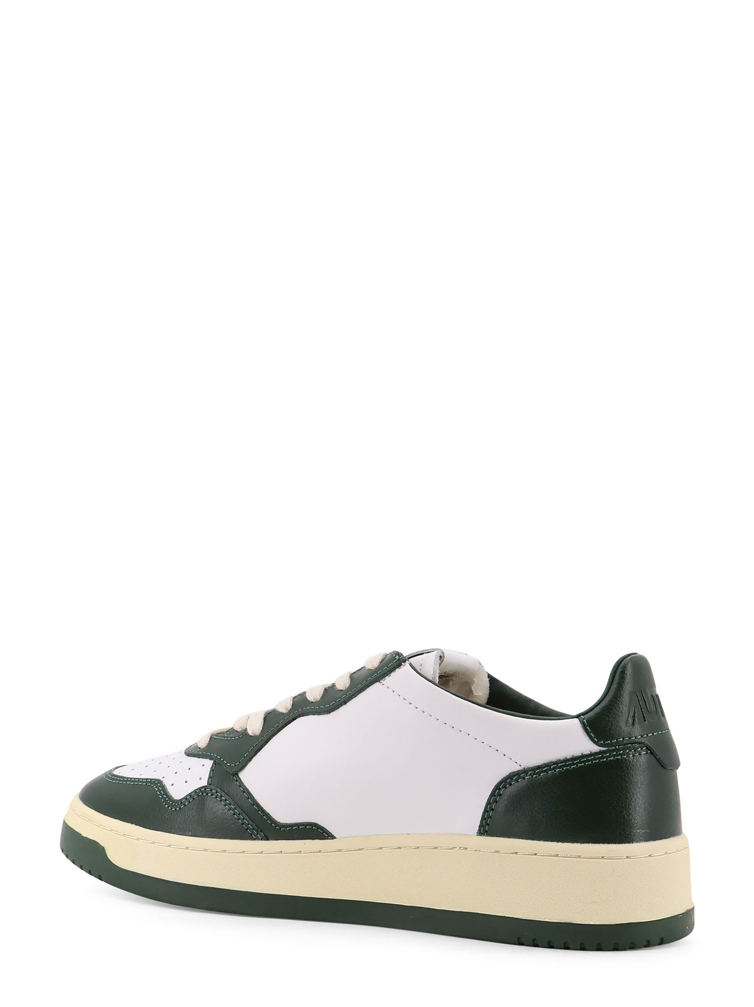 Autry Medalist Low Leather Low-top Sneakers In Green