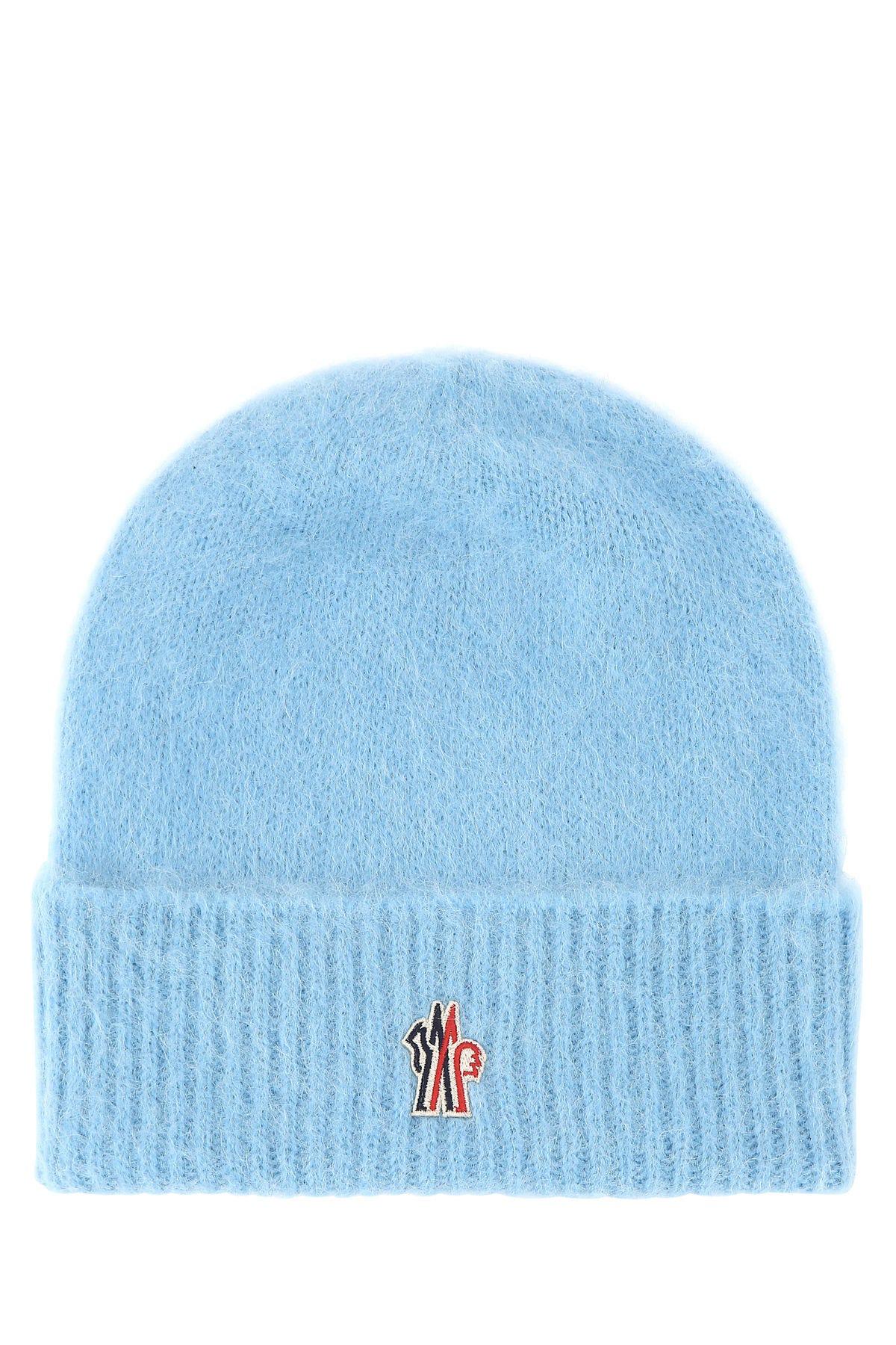 Moncler Grenoble Light-blue Alpaca Blend Beanie Hat
