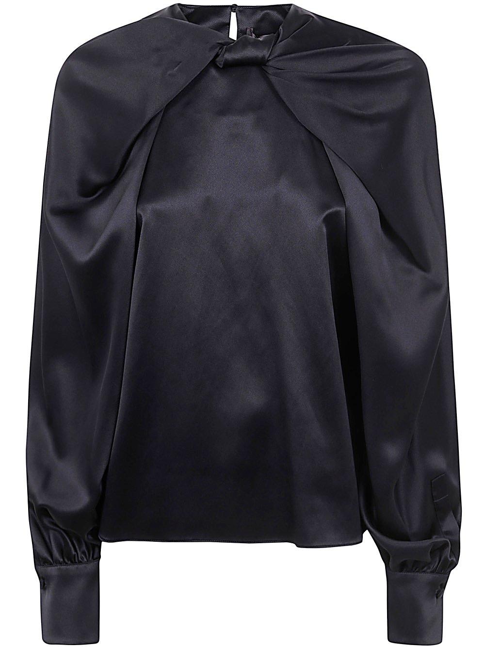 Shop Max Mara Key Cross Detailed Shirt  Pianoforte In Black