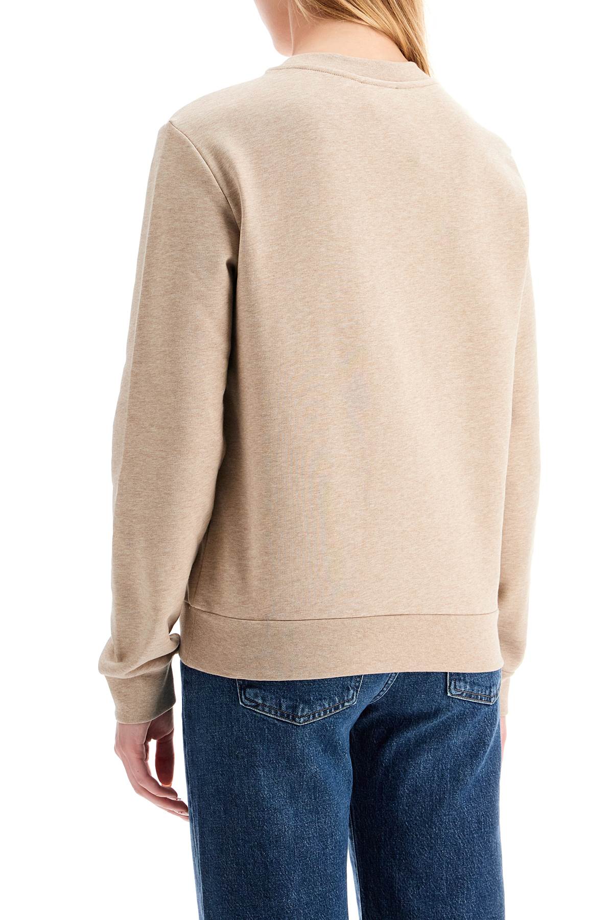 Shop Apc Rue Madame Crewneck Sweat In Beige Chine/brique (beige)