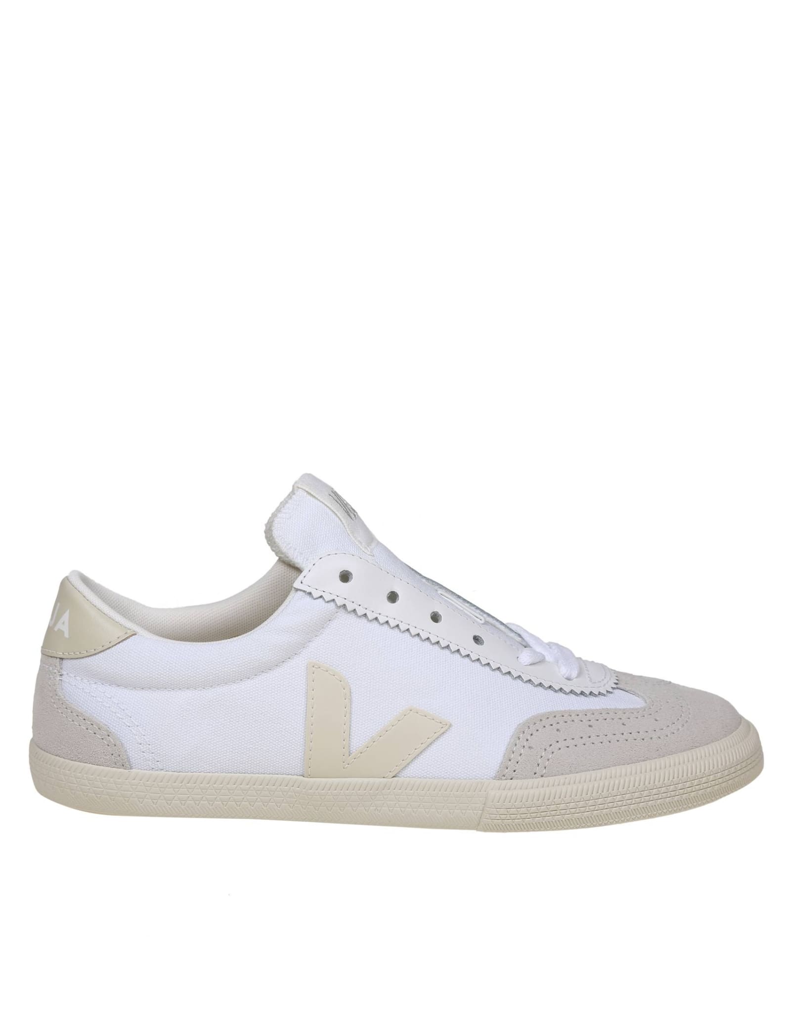 Volley Sneakers In Canvas Color White/beige