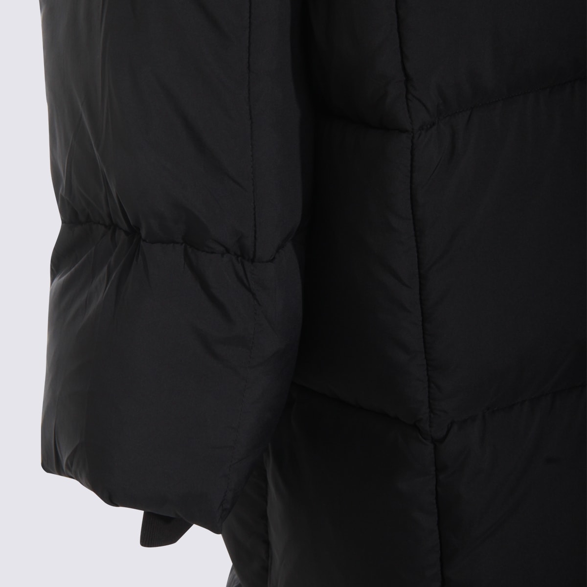 Thom Krom Quilted Zip-front Coat In Black