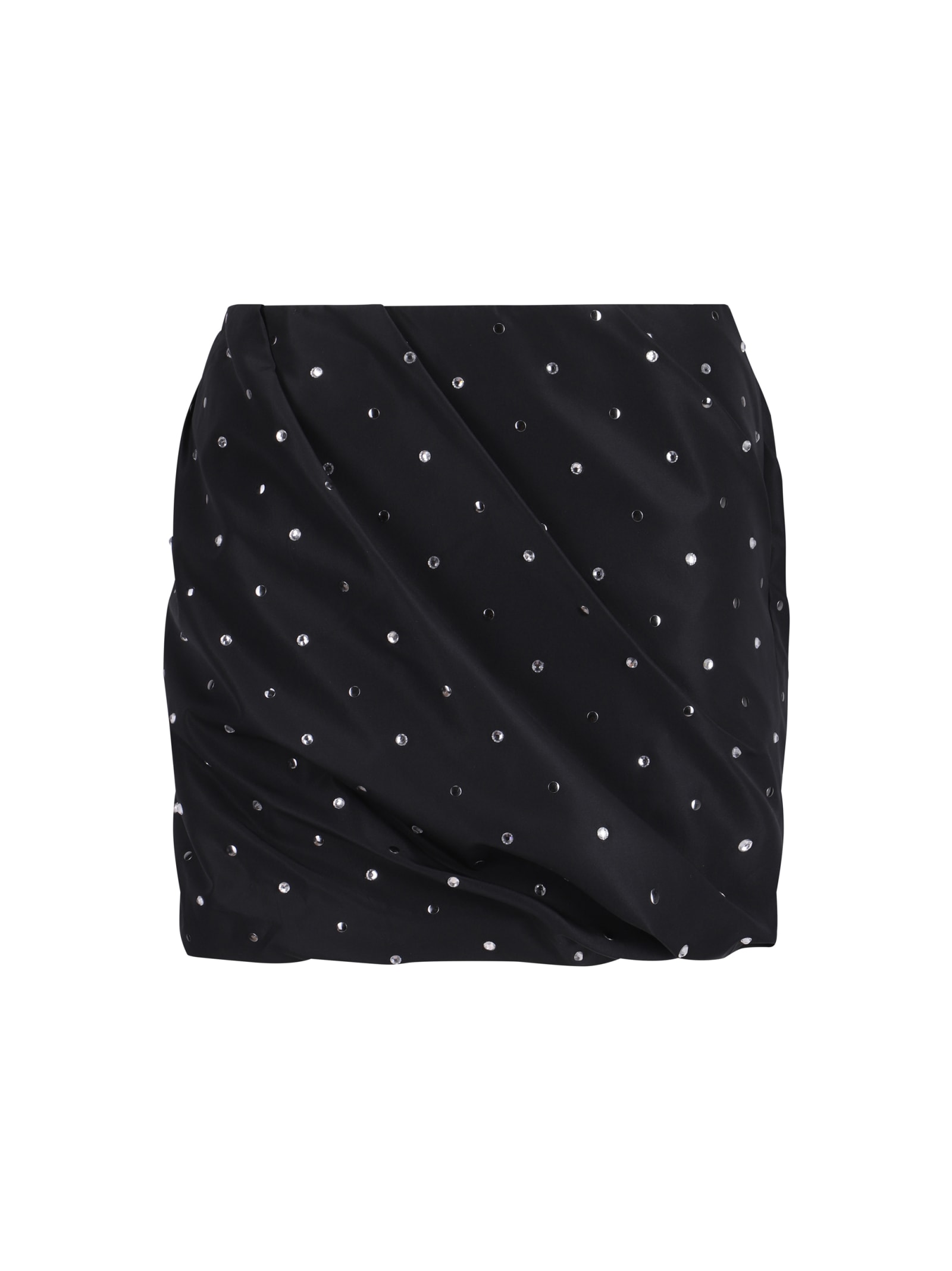 Shop Pinko Mini Skirt In Nero Limousine