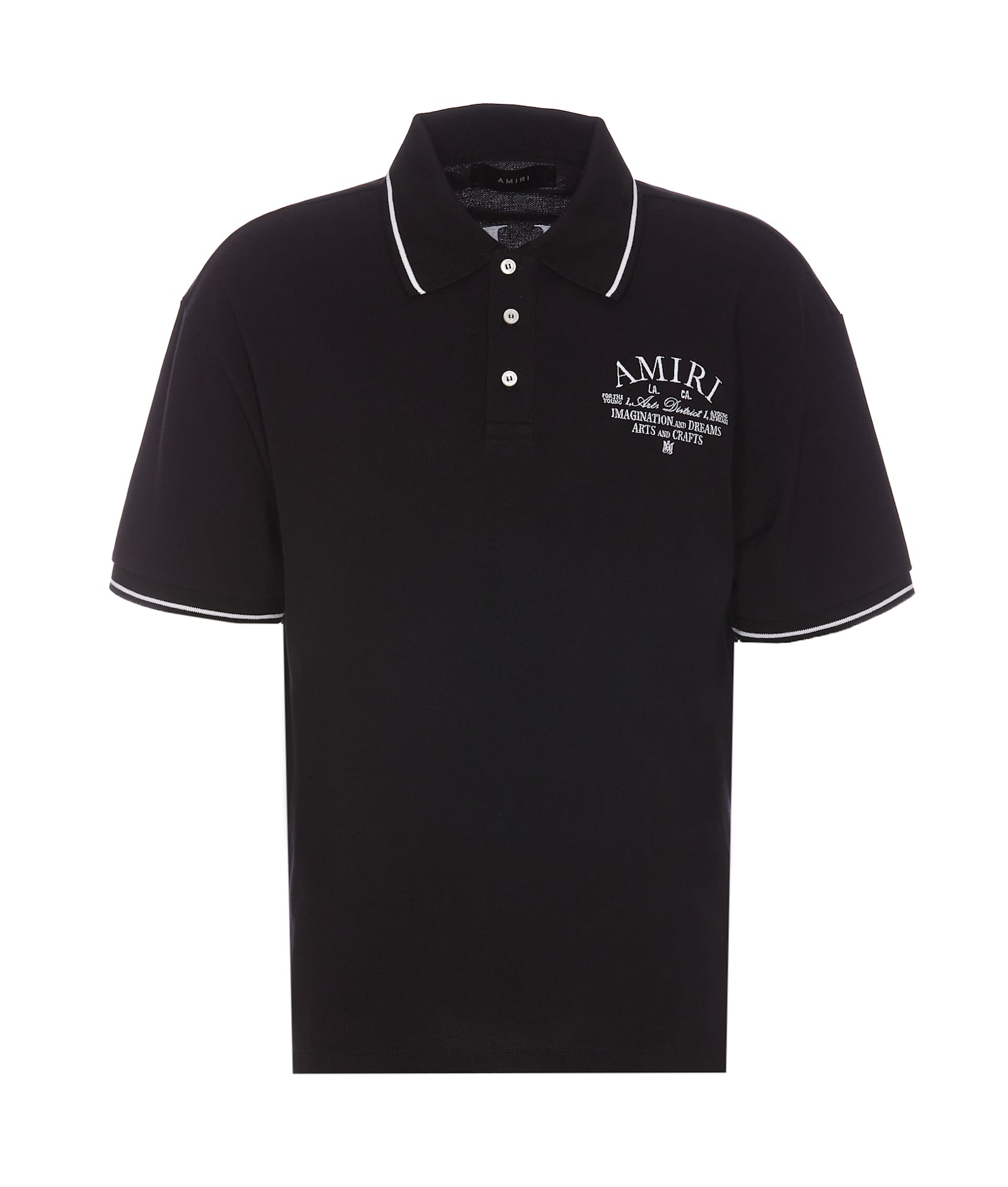 Shop Amiri Arts District Polo In Black