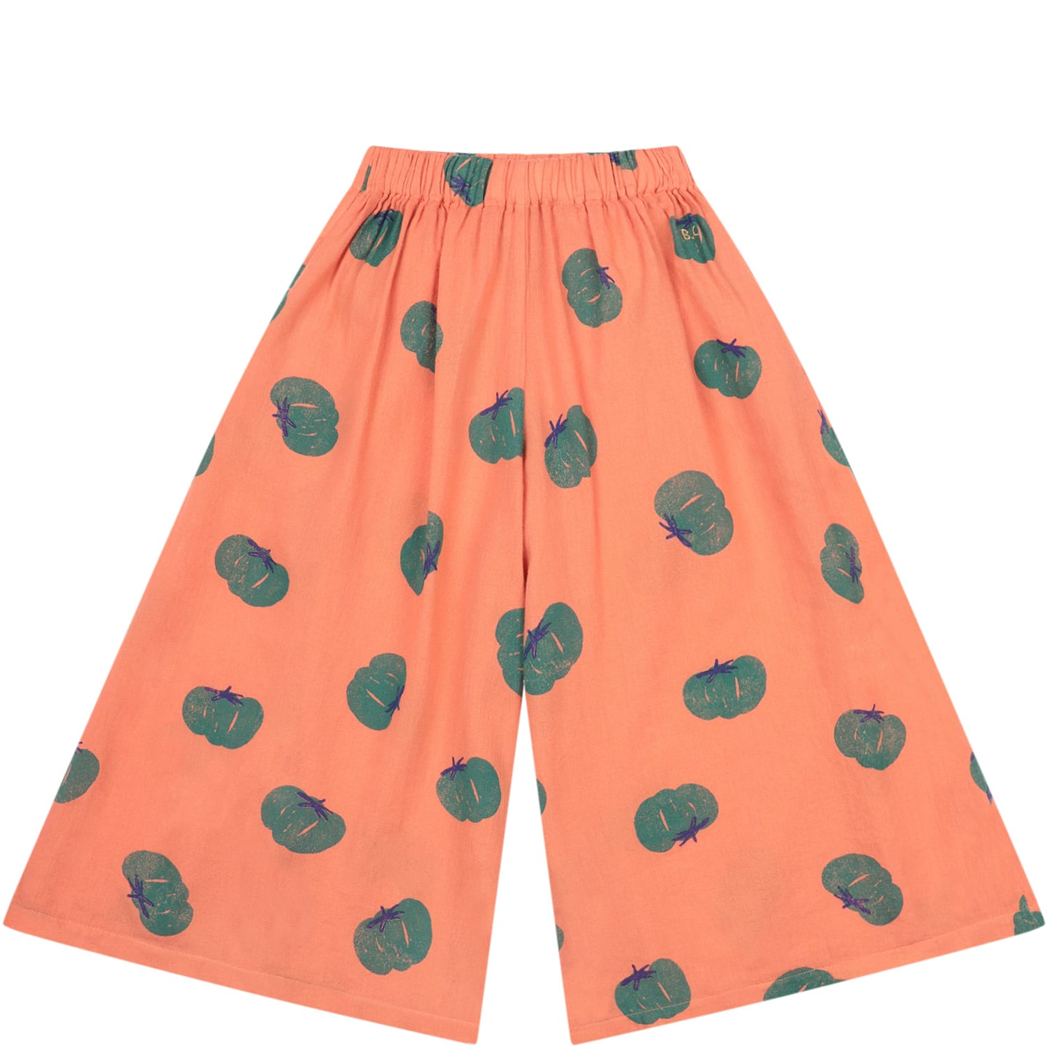Bobo Choses Orange Trouser For Girl With Tomatos