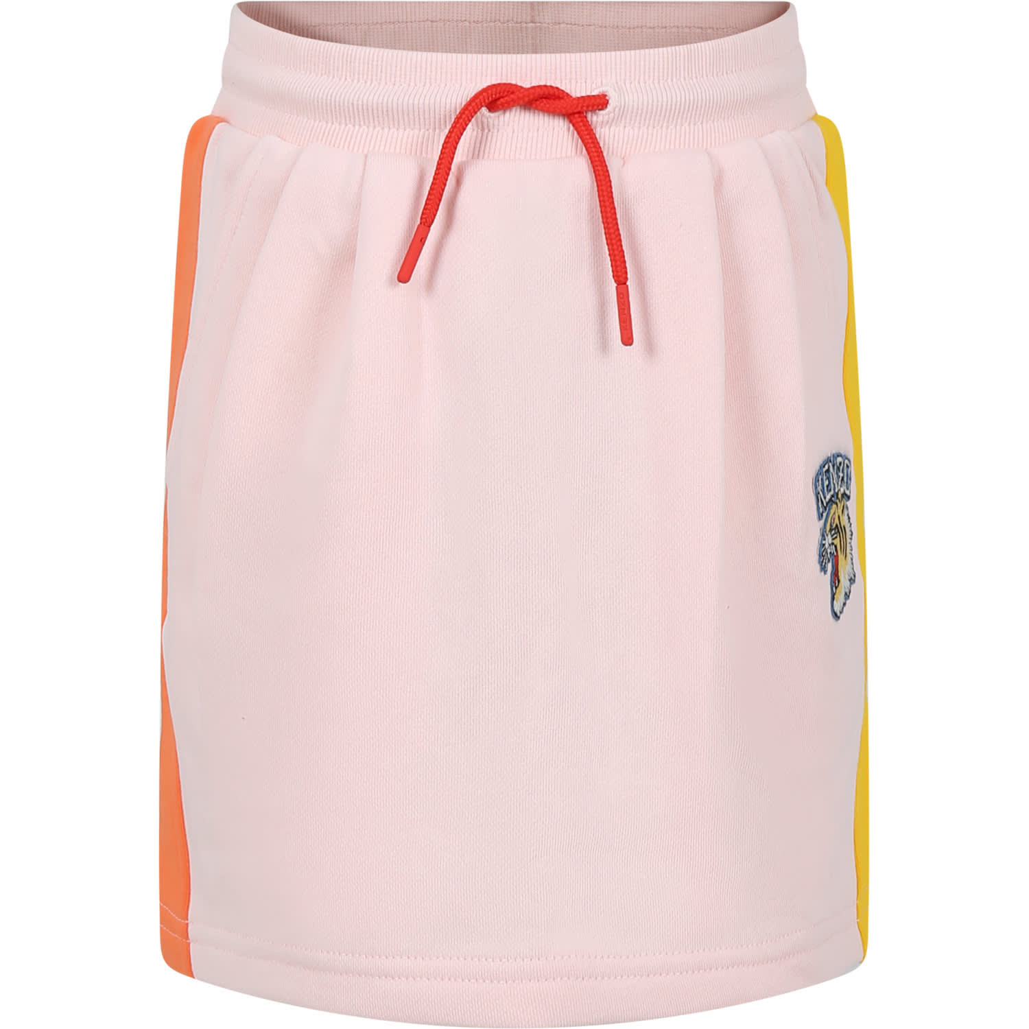 Kenzo Kids' Pink Skirt For Girl With Logo
