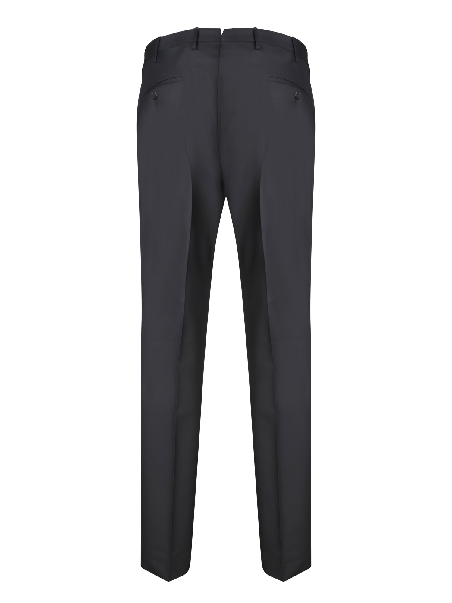 Incotex Sleek Trousers With Tailored Fit And Premium Fabric Finish In Black