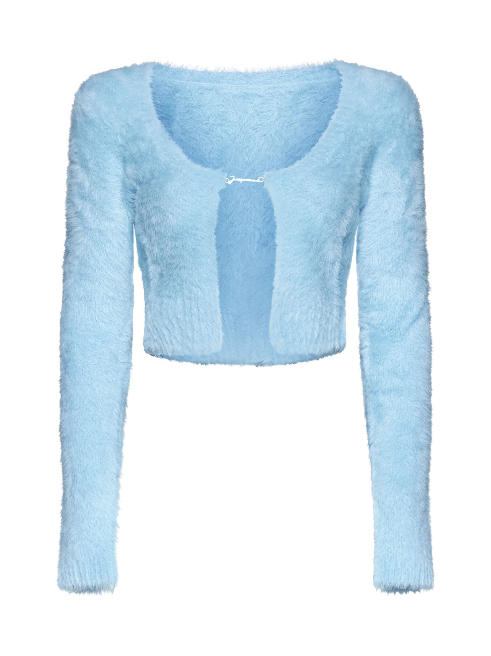 Jacquemus Knit Cardigan In Blue