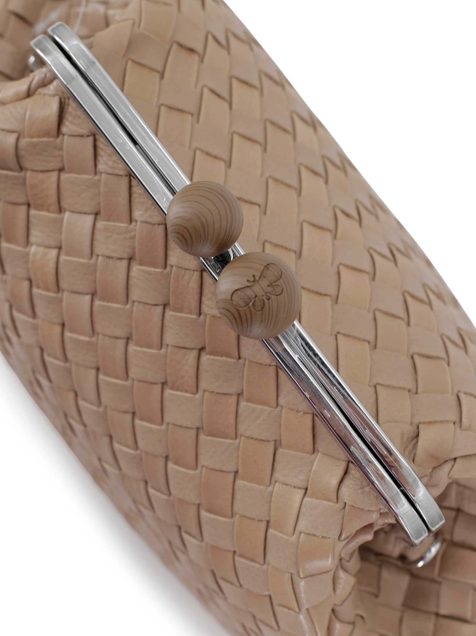 Weekend Max Mara Leather Bag In Neutral