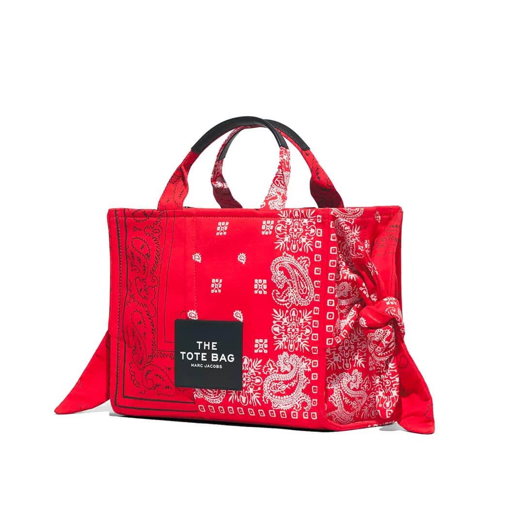 Marc Jacobs The Bandana Small Tote Red Handbag In Rosso ModeSens