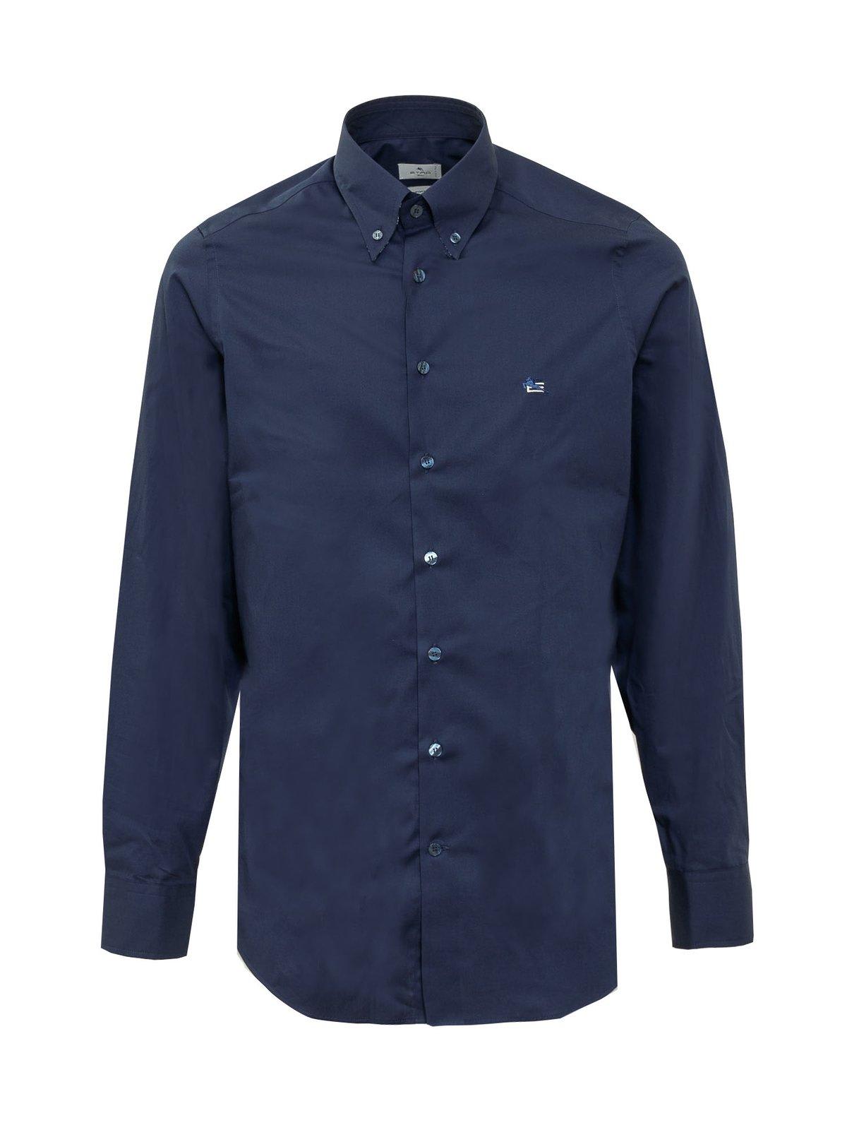 Etro Logo-embroidered Buttoned Shirt