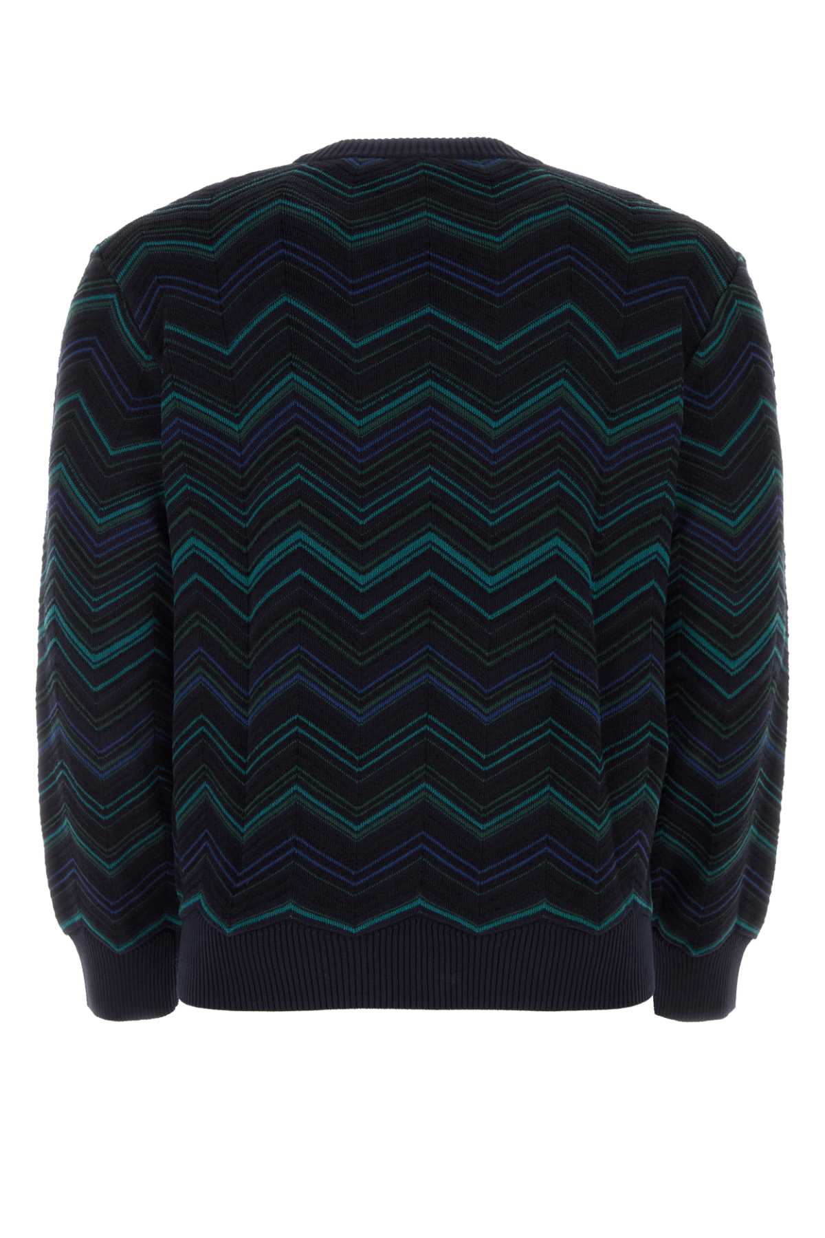 MISSONI EMBROIDERED COTTON BLEND SWEATER