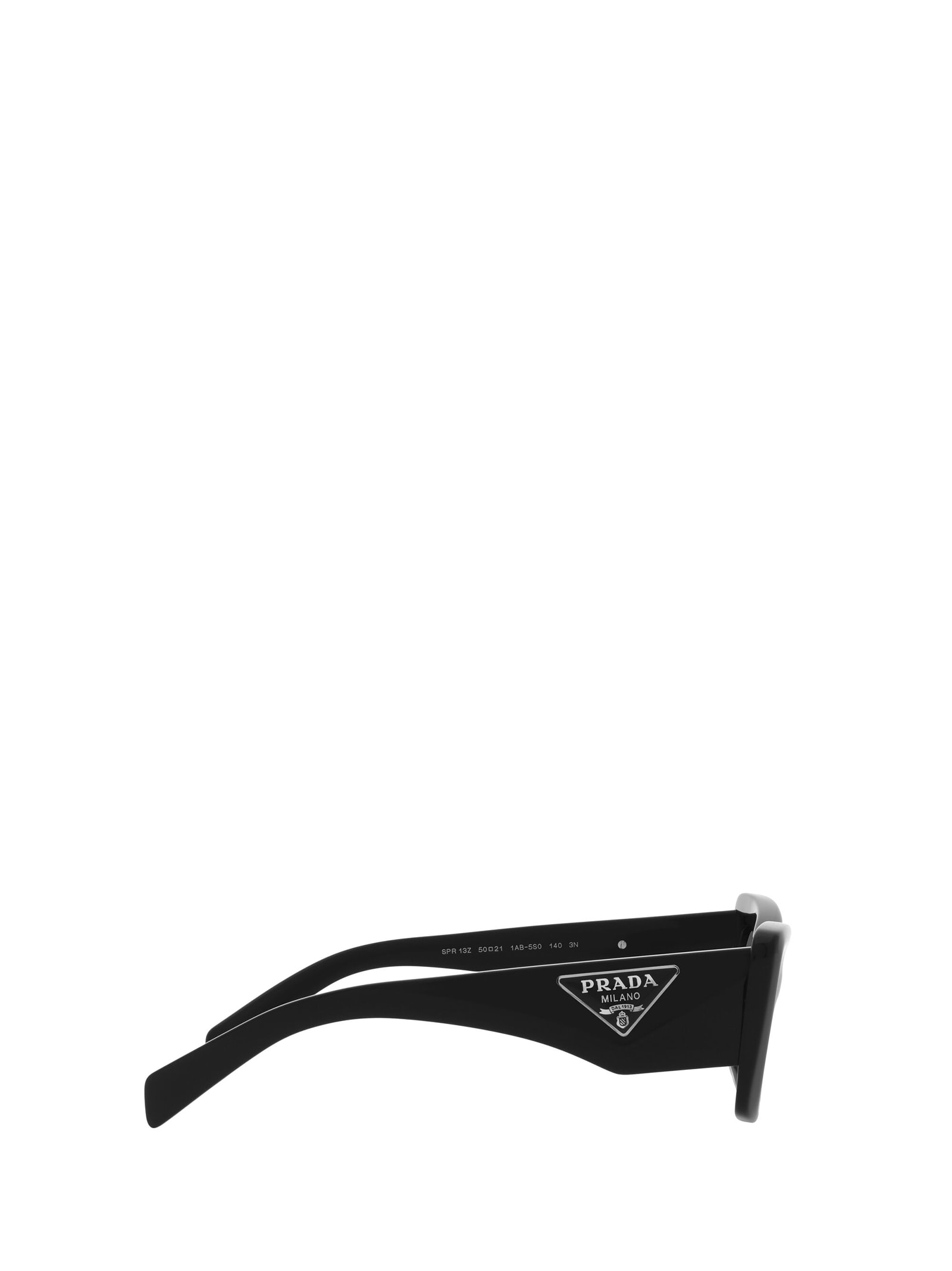 Shop Prada Pr 13zs Black Sunglasses