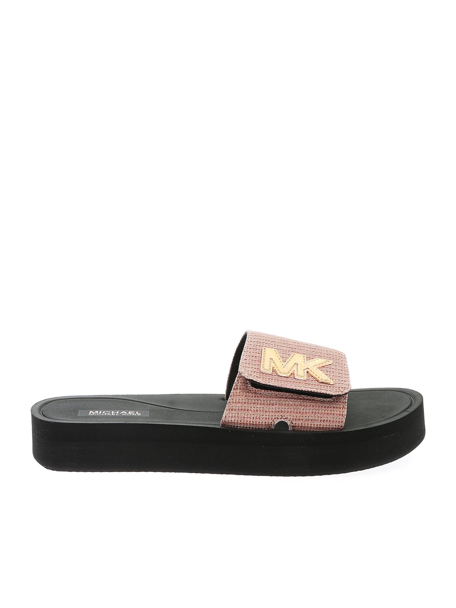 Buy MICHAEL Michael Kors Slippers online, shop MICHAEL Michael Kors shoes with free shipping