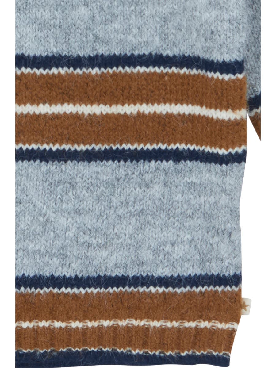 Bonton Milton Stripes Sweater In Brown
