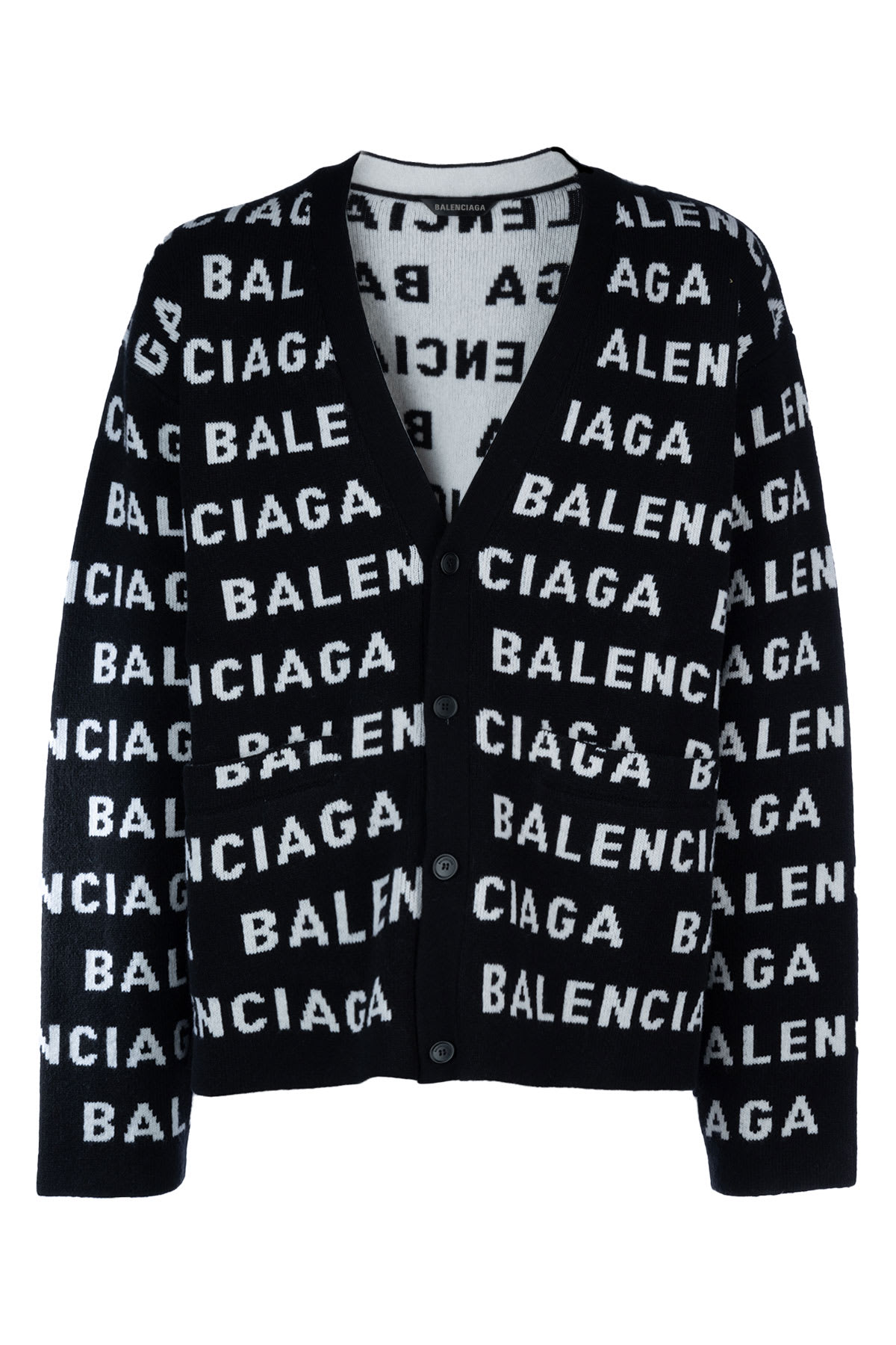 Shop Balenciaga Maglieria In Black White