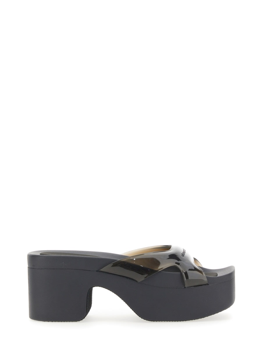 Alexander Wang Platform Sandal With Square Toe In Black
